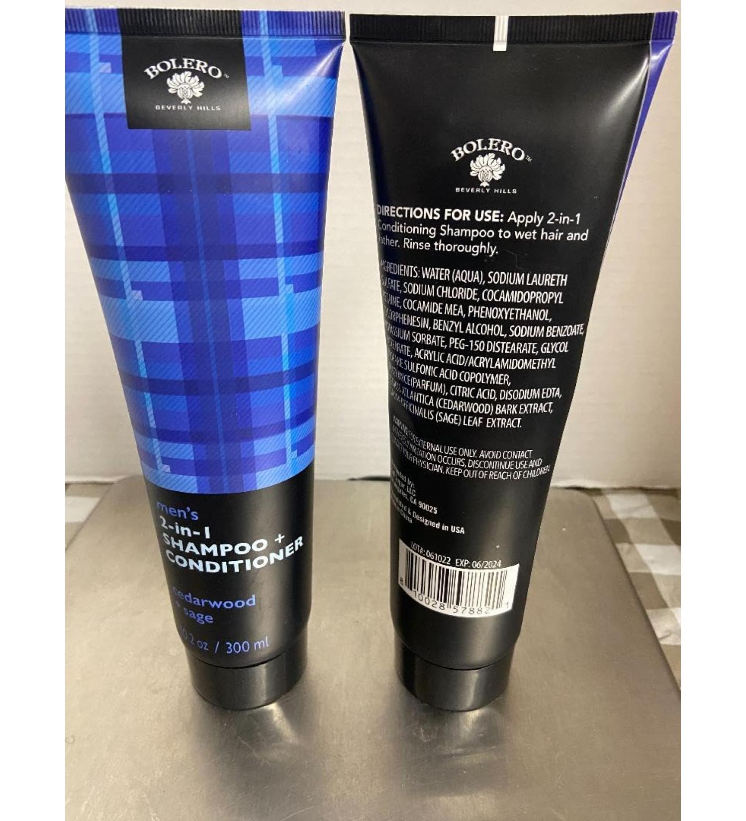 2 in 1 Shampoo + Conditioner (2 EA Cedarwood + Sage (2 EA 10.2 oz)
