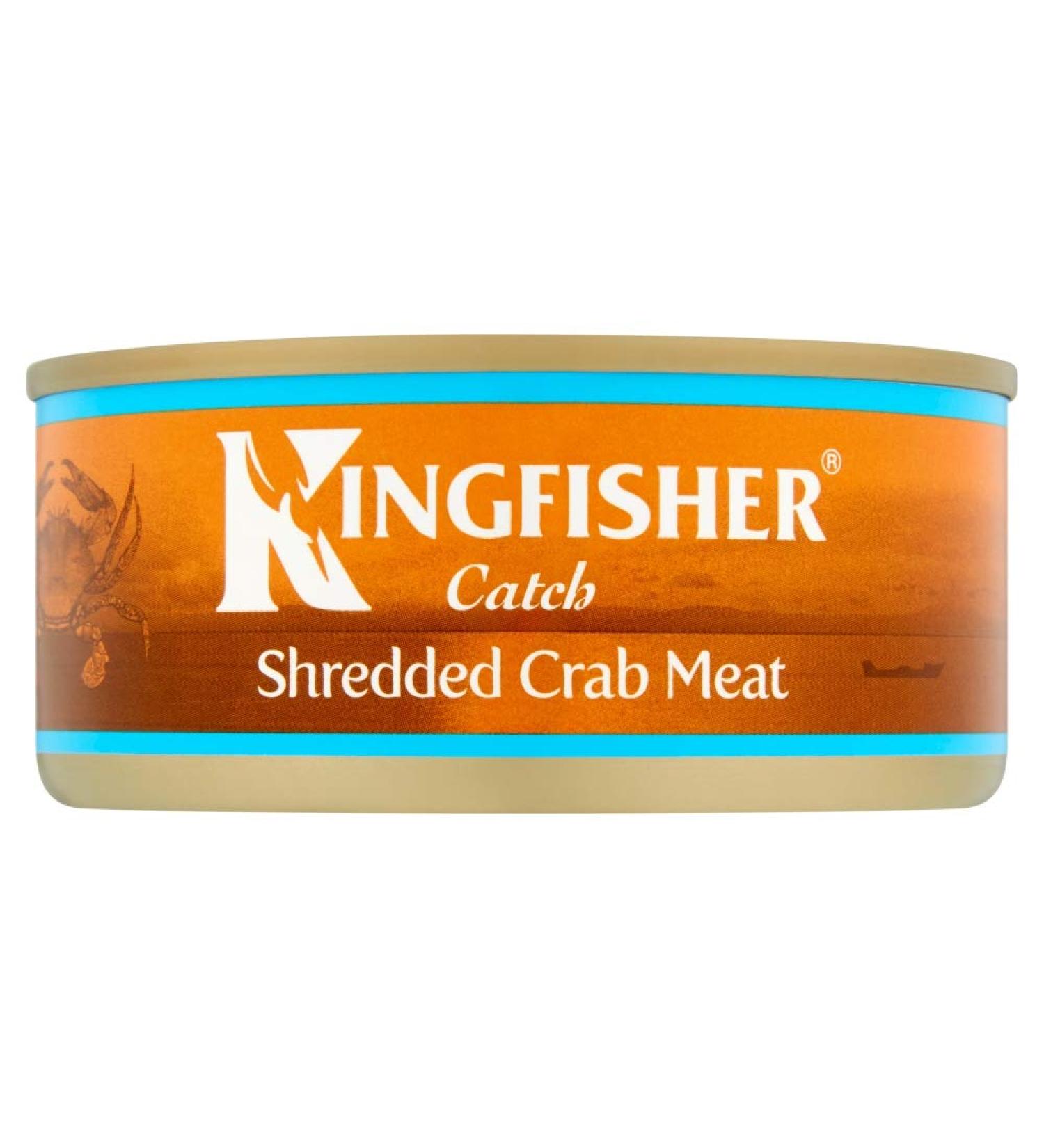 Kingfisher Catch Shredded Crab Meat in Brine 145g - Premium Quality Seafood (Pack of 1) - Buy Online on GoSupps.com