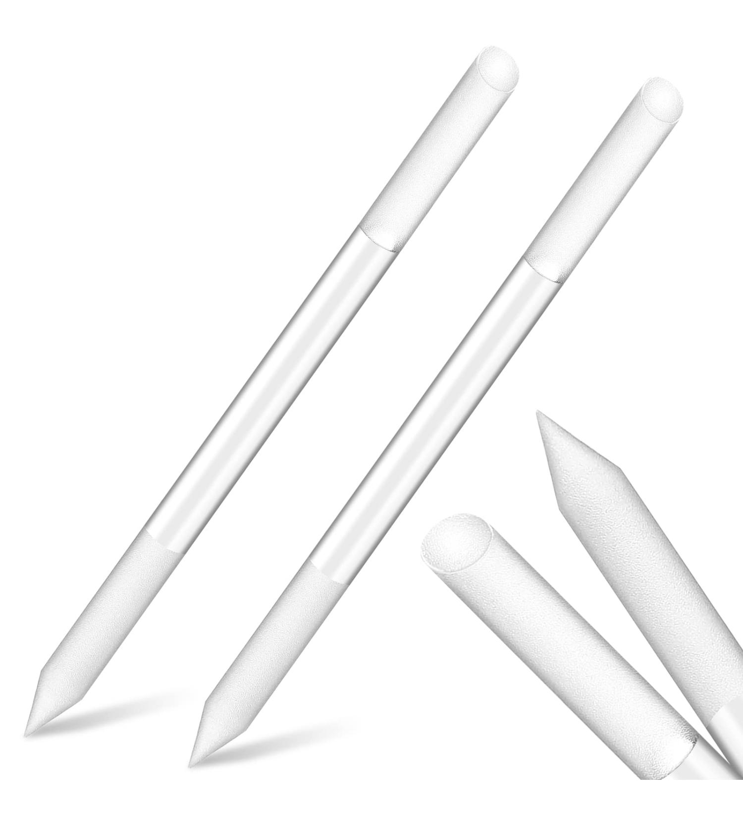 PROUSKY 2 Pieces Glass Cuticle Pusher Double-End Nail File Cuticle Pusher Remover Sticks Professional Precision Nail Sticks Abrasive Surface Cuticle Sticks Nail Art Manicure Pedicure Tool for Women - Buy Online on GoSupps.com