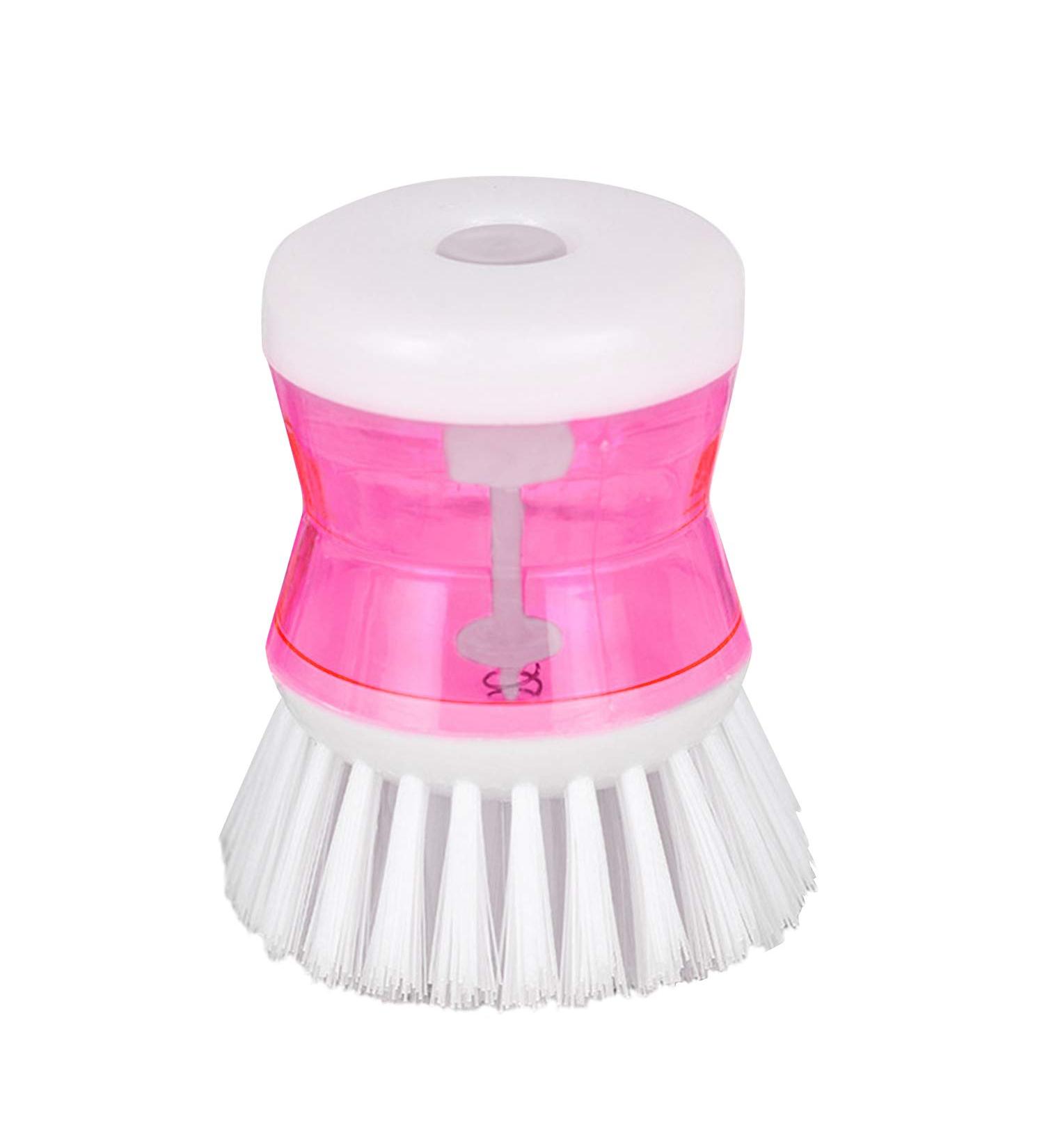 Palm Brush Dishwashing Brush Kitchen Brushes for Dish Pot Pan Sink Cleaning Automatic Liquid Brush  - Buy Online on GoSupps.com