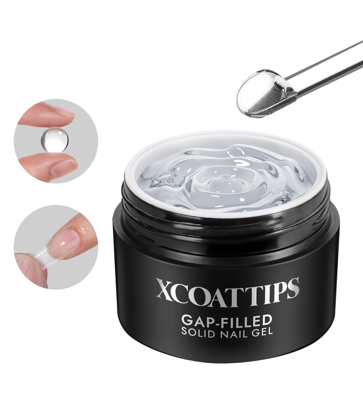 btartboxnails XCOATTIPS Solid Nail Glue Gel - 30g | Strong Long-Lasting UV Gel for Press-On & Acrylic Nails - Buy Online on GoSupps.com