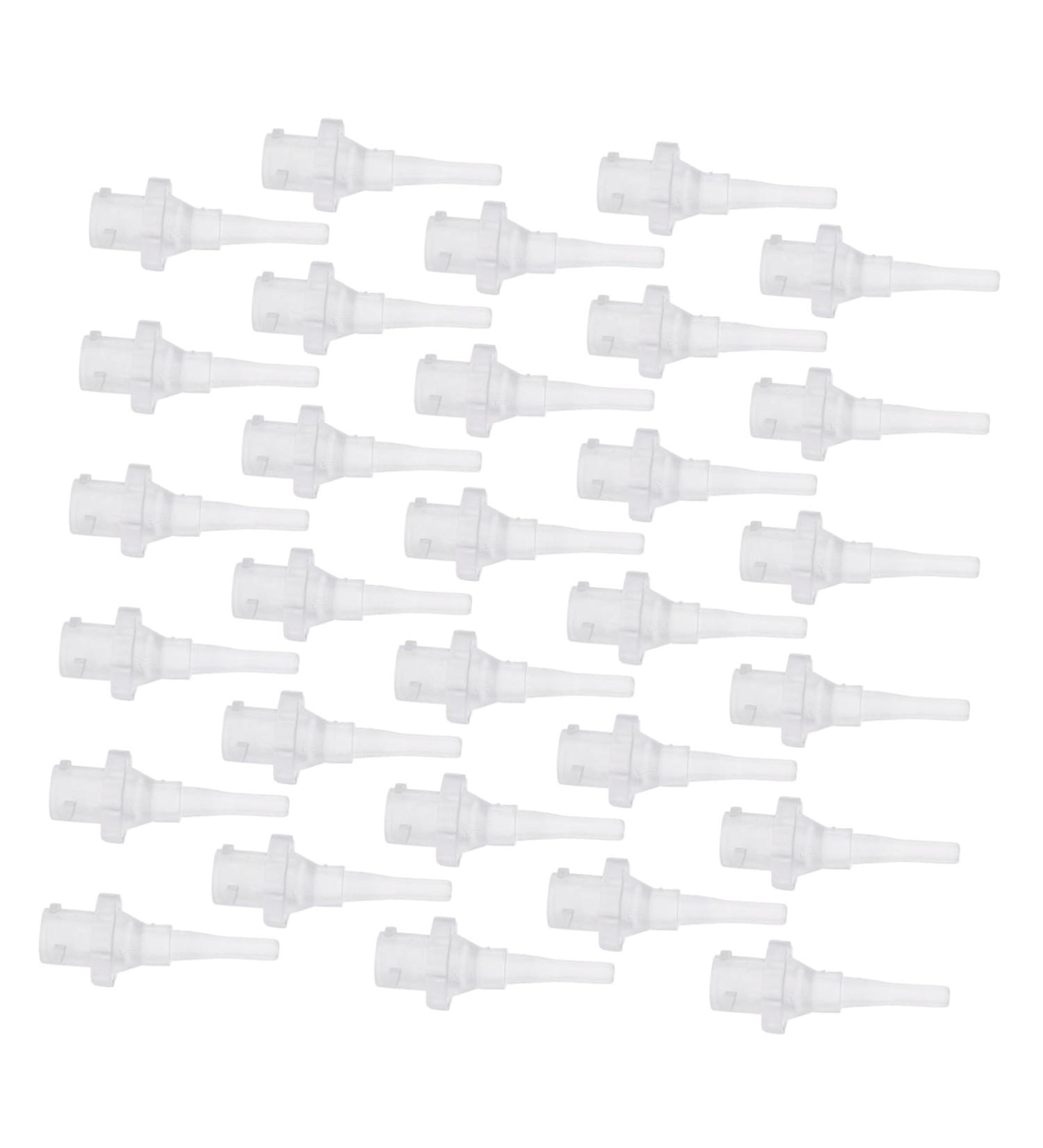 Mikinona 30Pcs PP Ear Irrigator Nozzles Replacement Practical Earwax Removal Supplies White for Safe and Ear Cleaning at Home - Buy Online on GoSupps.com