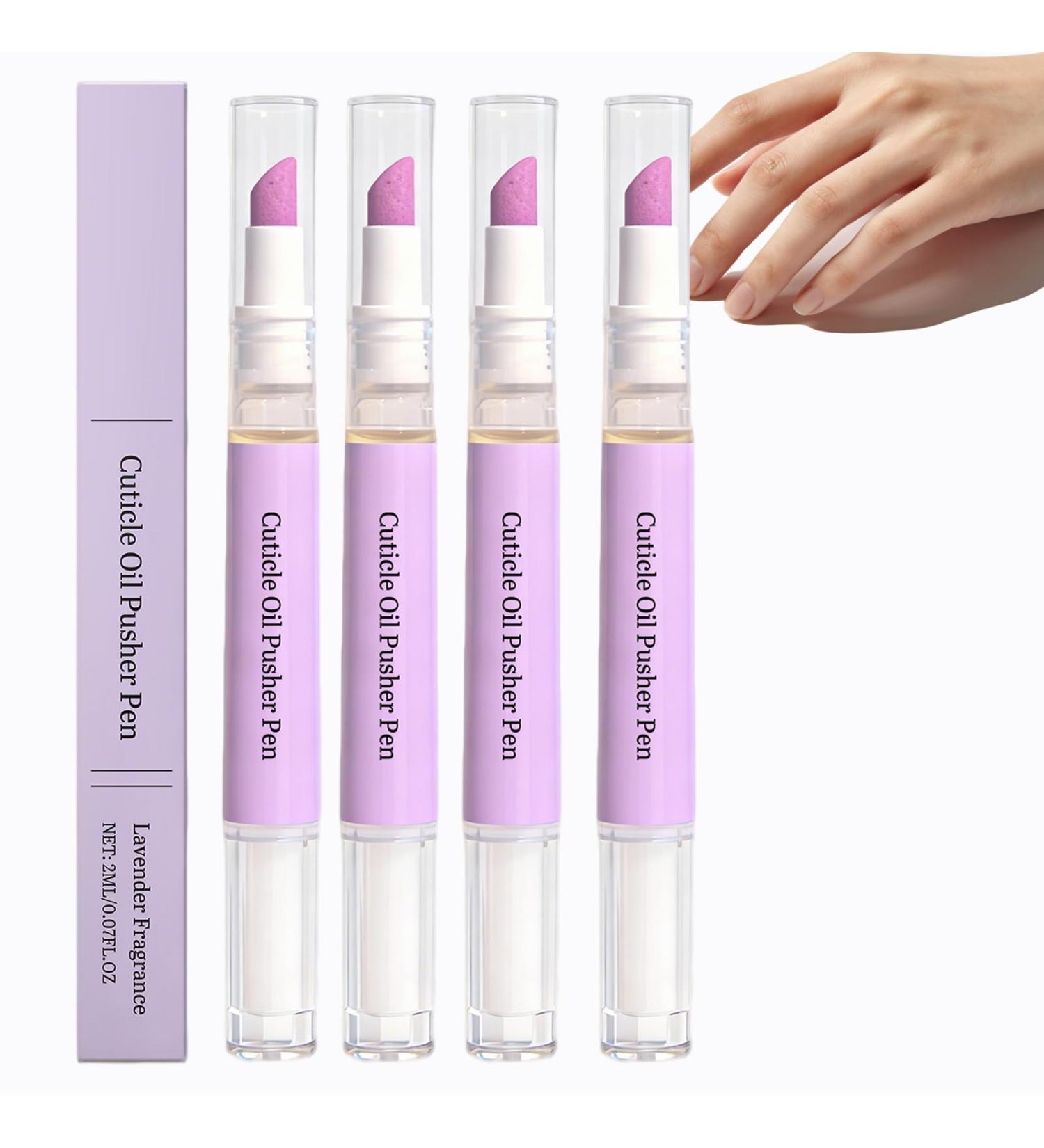 Stylos Huile Pour Cuticules Stylos Cuticules Pointe En C ramique Stylo De Soin Des Ongles 2-en-1 Stylo De Soin Des Cuticules Portable Stylo De Dissolvant De Cuticules (4PCS) - Buy Online on GoSupps.com