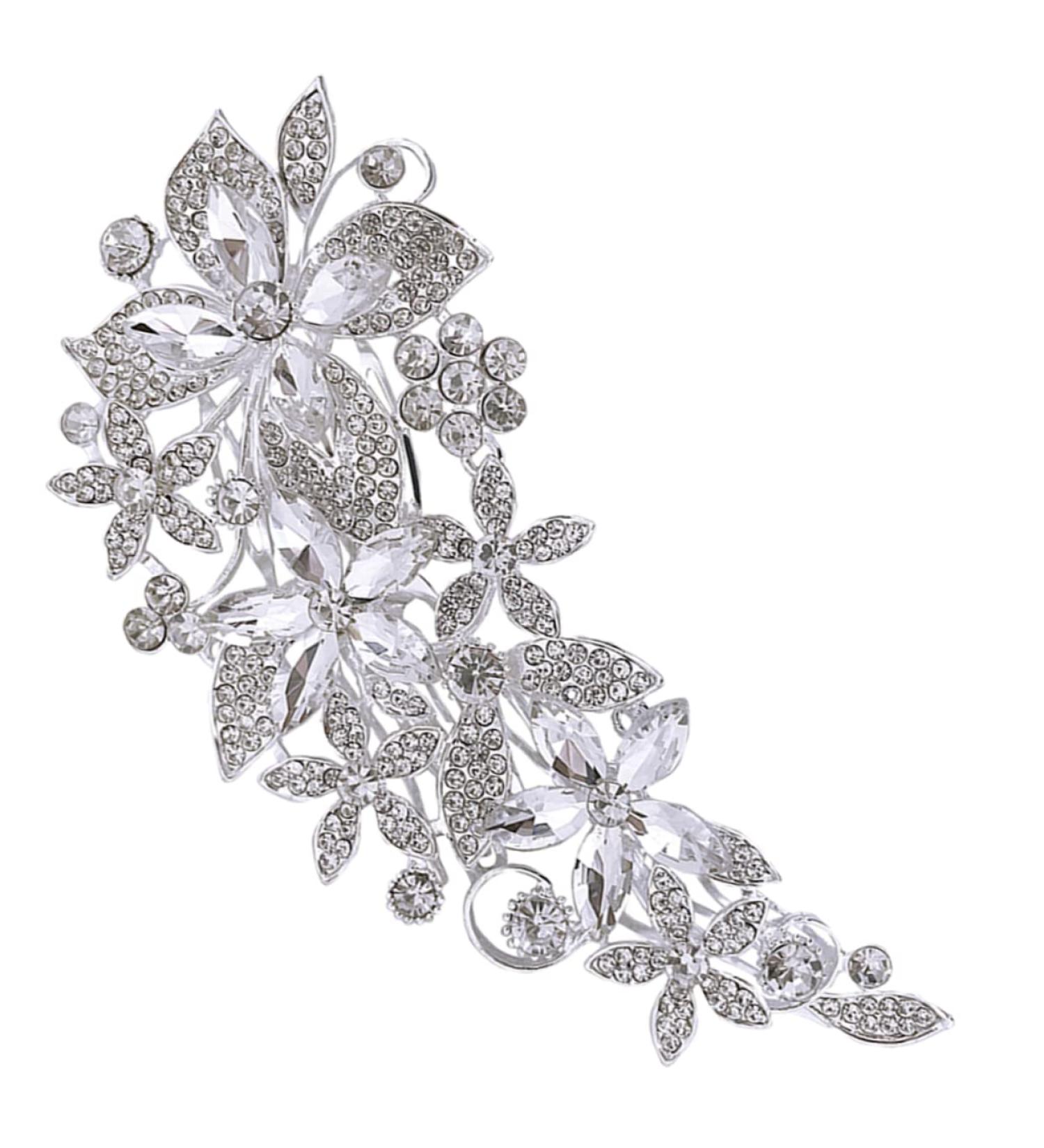 Ipetboom Side Comb Tiara Hair Accessories Bride Hair Accessory Prom Headpiece White Pearl Headband Crystal Hair Comb Headband Hair Combs Bridal Hair Comb Hair up Rhinestone Banquet Diamond - Buy Online on GoSupps.com