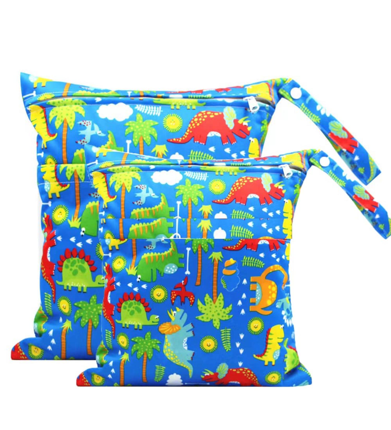 Trasun Waterproof Wet Bag Organizer for Toddler Diapers - Diaper Pockets Travel Gym Beach & Pool - Blue4 - Buy Online on GoSupps.com