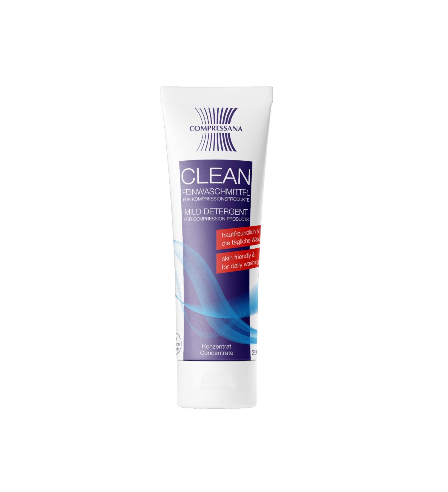 Compressana Clean - fine detergent for support and compression stockings bandages high -quality textiles - particularly gently to skin and knitting - 250 ml concentrate individually