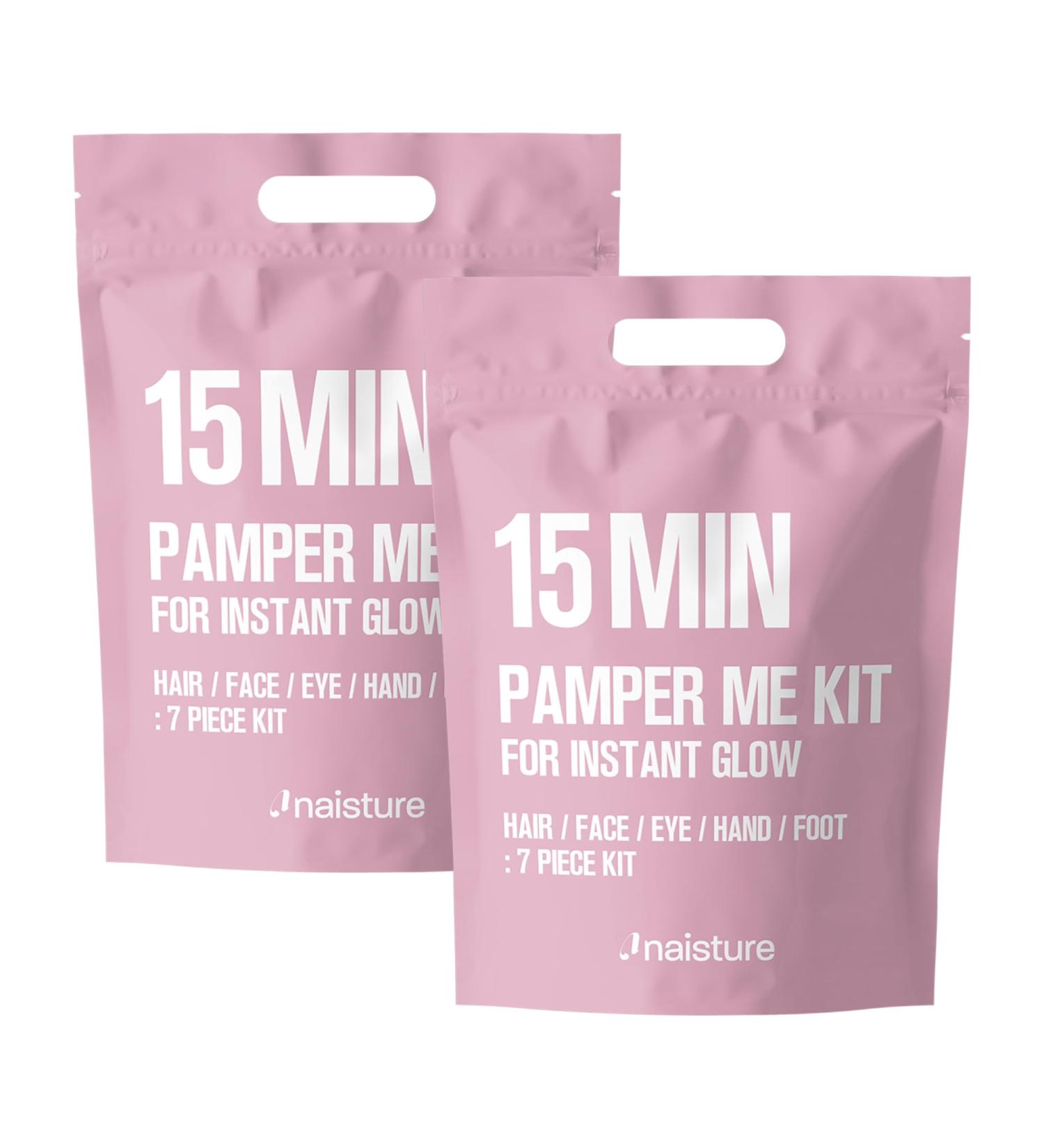 Naisture 15 Min Pamper Me Kit Duo Pack Korean Spa Skincare Gift Sets for Women-Head to Toe with Hair Face Eye Hand & Foot Masks (14 pcs) - Buy Online on GoSupps.com