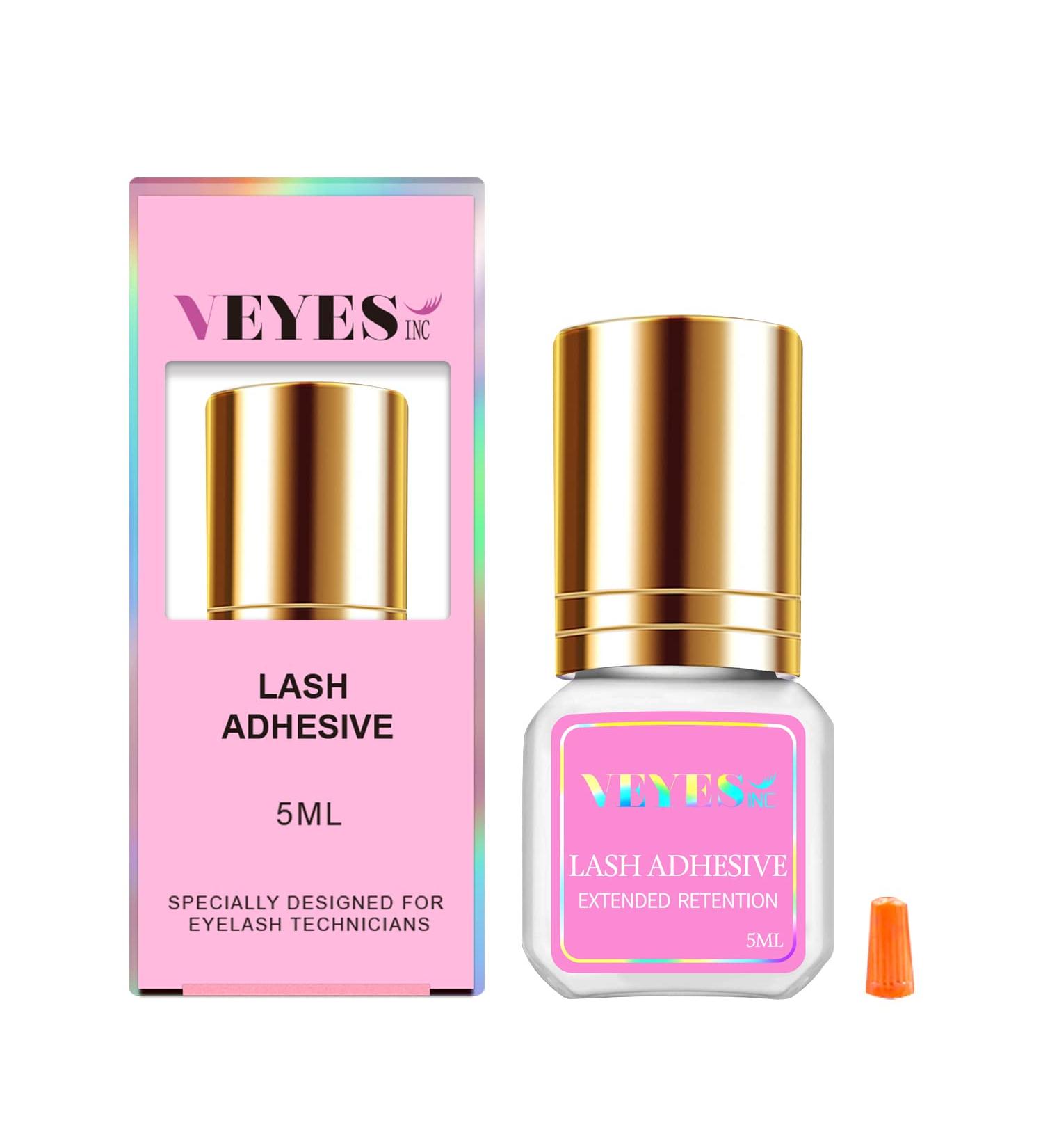 VEYES INC Lash Glue 5 ML - 1-2 Sec Drying Time - 8 Weeks Bond - Professional Black Eyelash Extension Adhesive - Buy Online on GoSupps.com