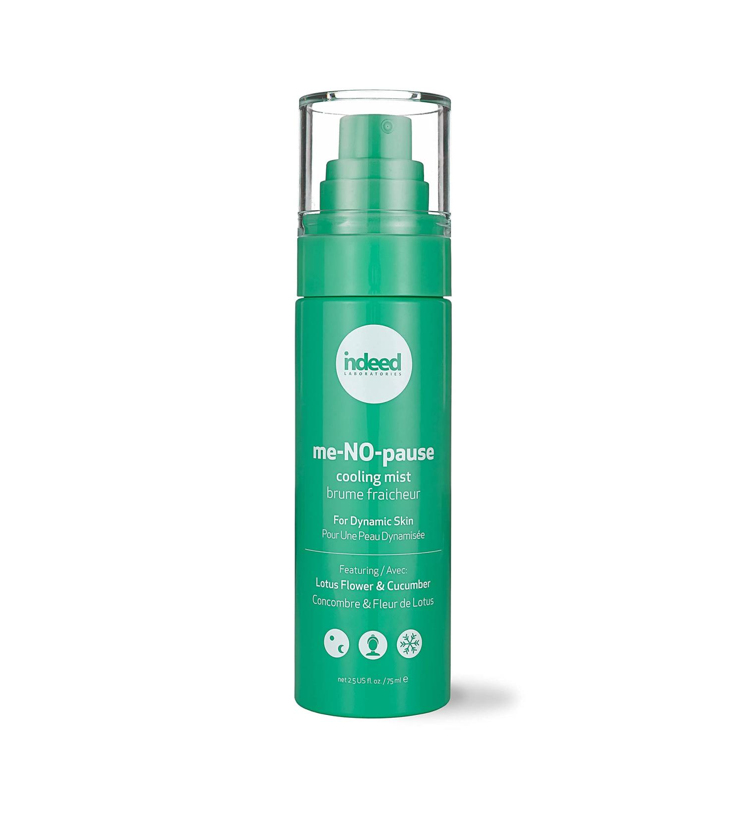 Indeed Labs Me-NO-Pause Cooling Mist - Hydrating Cucumber Facial Spray for Aging Skin | 75ml - Shop Internationally - Buy Online on GoSupps.com