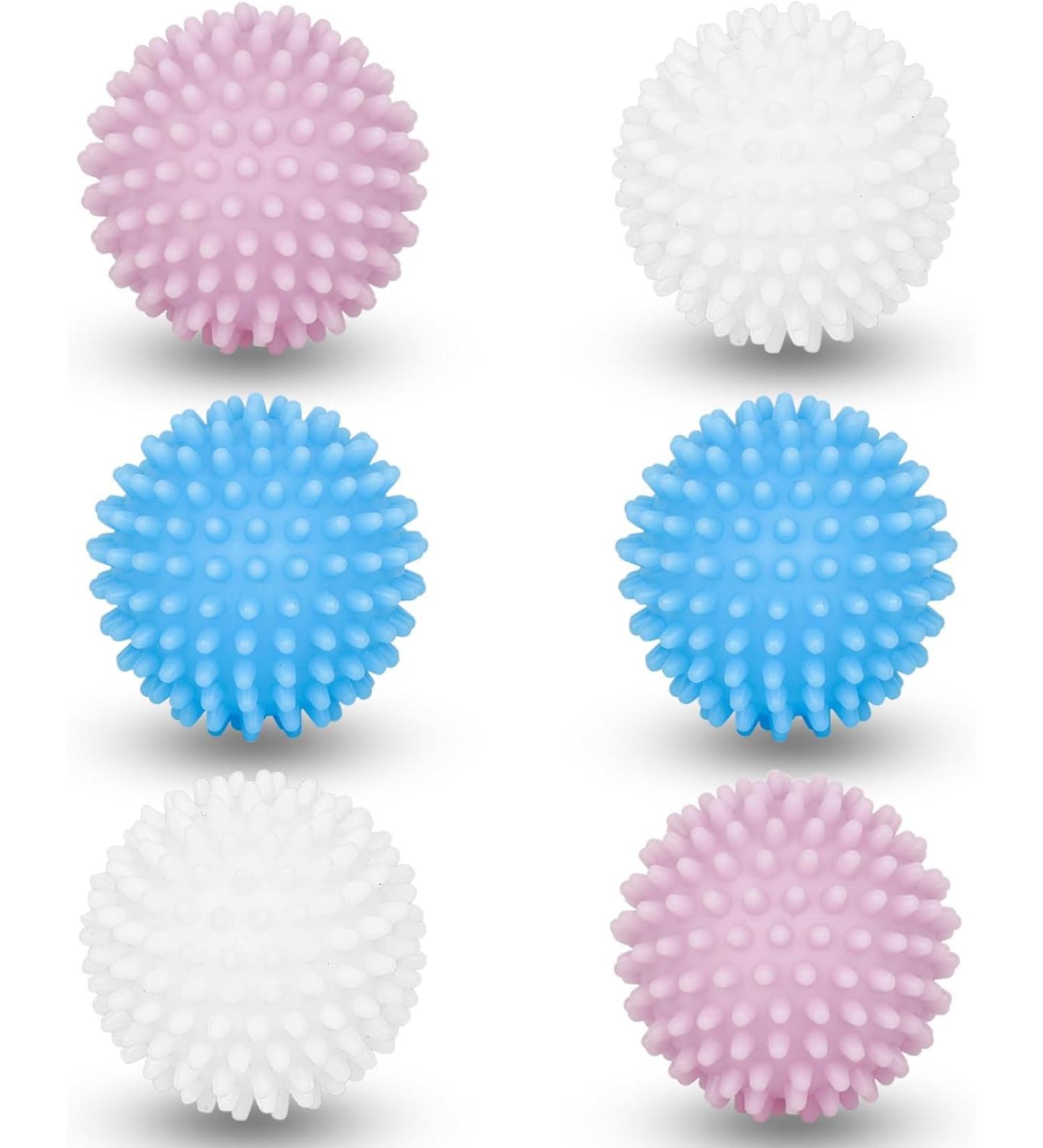 Pack of 6 Dryer Balls Washing Balls for Washing Machine Reusable Dryer Balls Laundry Dryer Drying Balls Dryer Balls for Dryers and Tumble Dryers - Buy Online on GoSupps.com