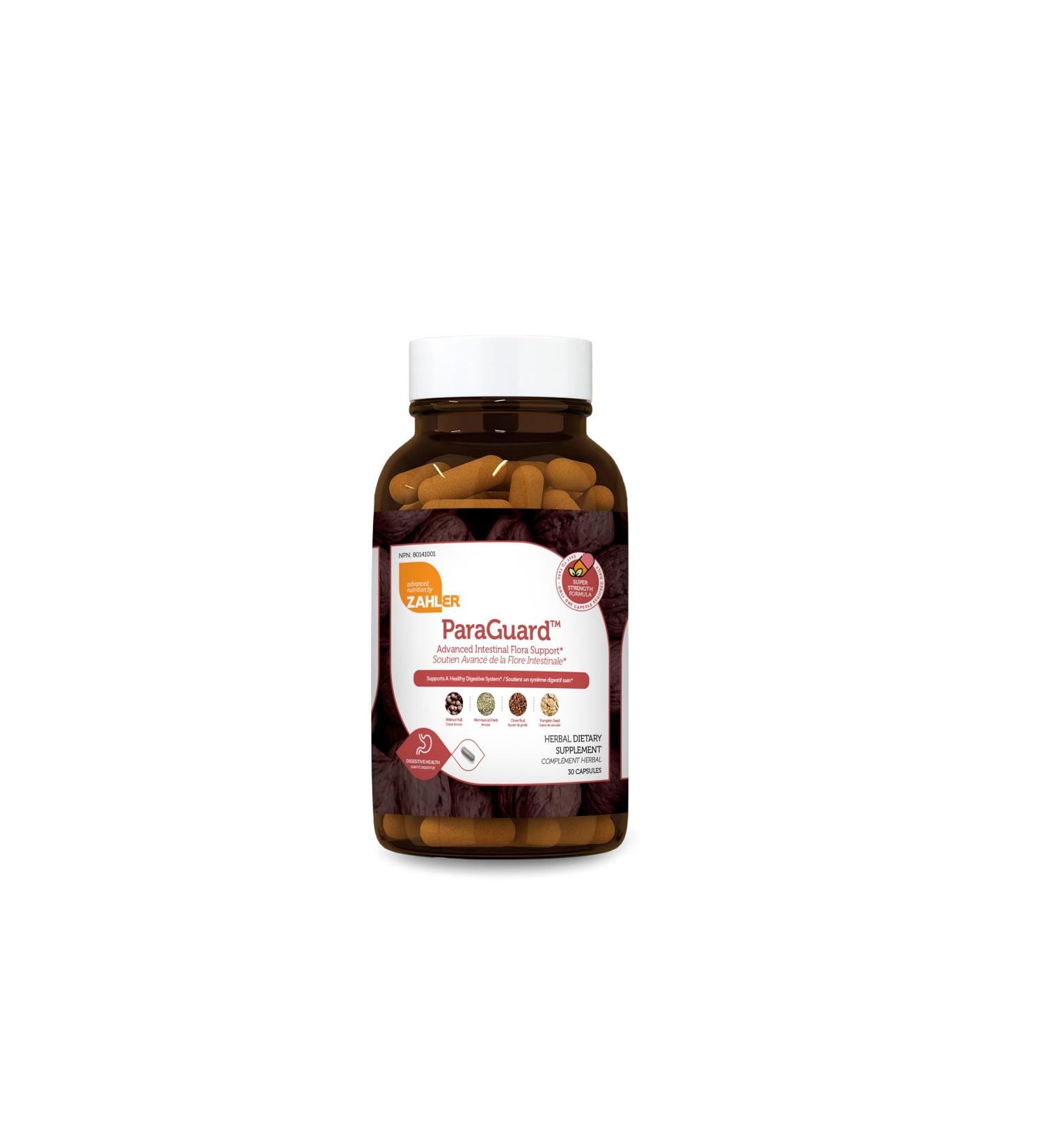 Zahler - ParaGuard Capsules - Gut Health Supplement - Formula has Wormwood Garlic Bulb Pumpkin Seed Clove & More - Natural Support for Humans - Certified Kosher 30 Count 30 Count (Pack of 1) - Buy Online on GoSupps.com