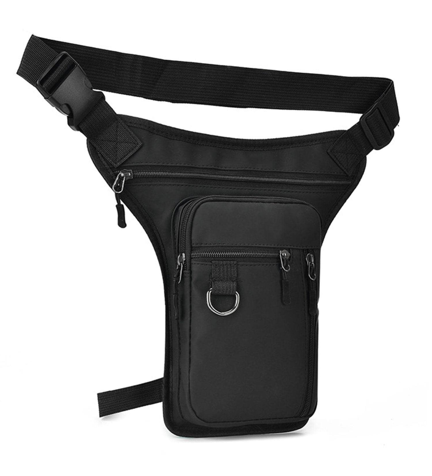 Buy Multi-Purpose Black Leg Bag Pocket for Men & Women | Drop Leg Belt Pockets for Outdoor & Motorcycle Trips - Buy Online on GoSupps.com