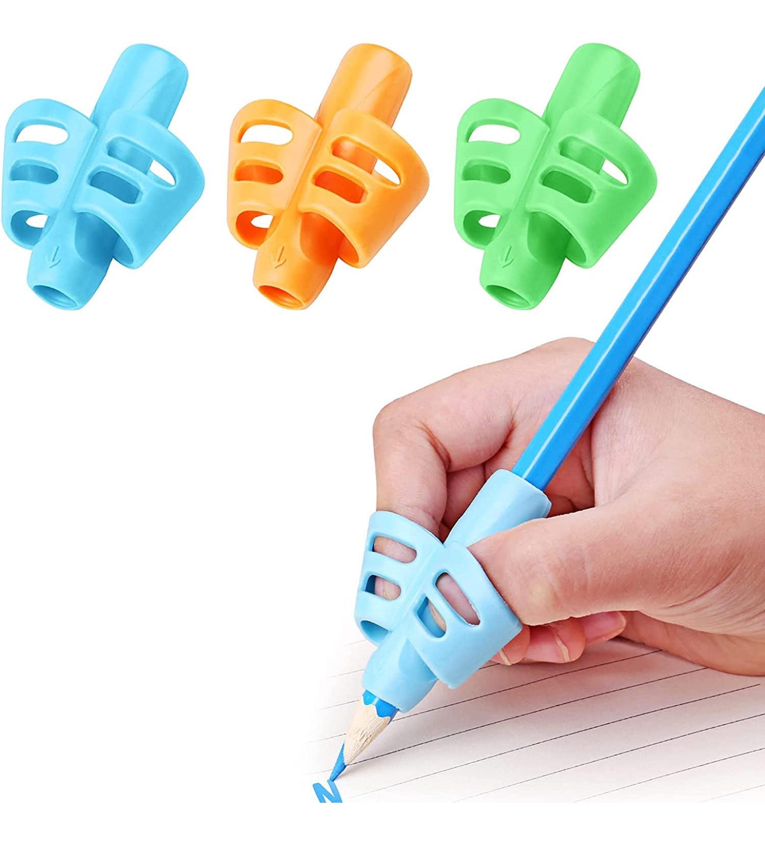 Ergonomic Multi-Colored Pencils with Silicone Handles | 3-Piece Writing Aid for Children & Adults - Ideal for Special Needs - Buy Online on GoSupps.com