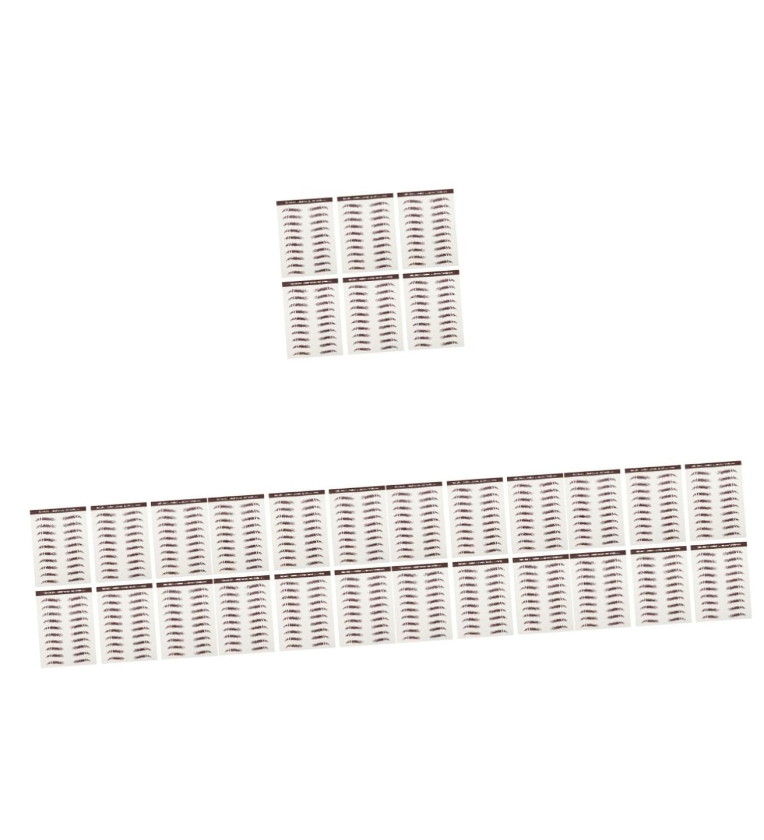 Baluue 30 Pcs Eyebrow Stickers Brown Eyebrow Sticker Makeup Stickers Brown Eyebrow Tattoos Eyebrows Soy Ink - Buy Online on GoSupps.com