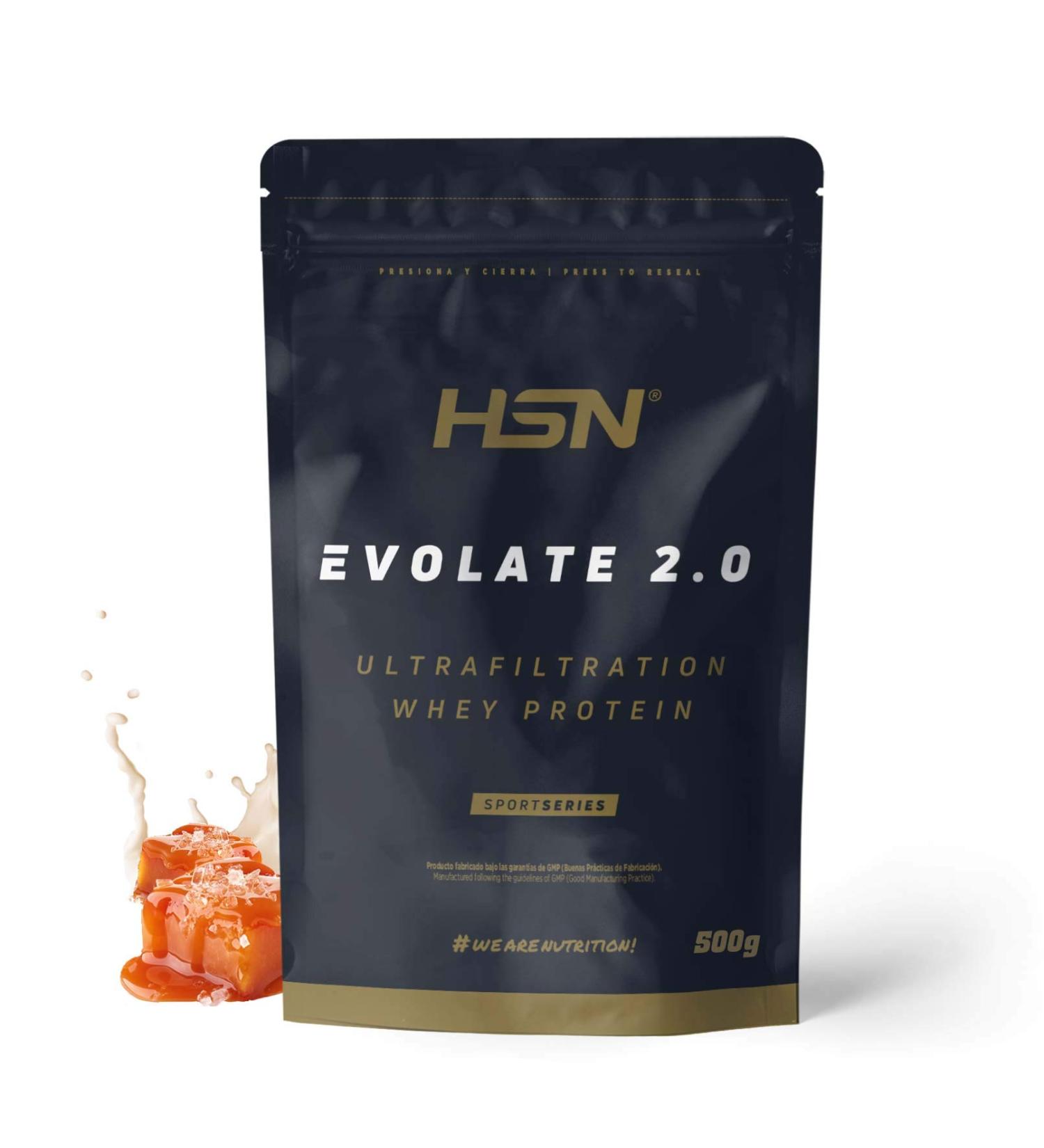  HSN HSN Evolate 2.0 Whey Protein Isolate | Salted Caramel Flavour 500g 16 Takes Per Pack | Whey Protein Isolate CFM + Digestive Enzymes | Non-GMO Vegan Gluten Free & Soy Free - Buy Online on GoSupps.com