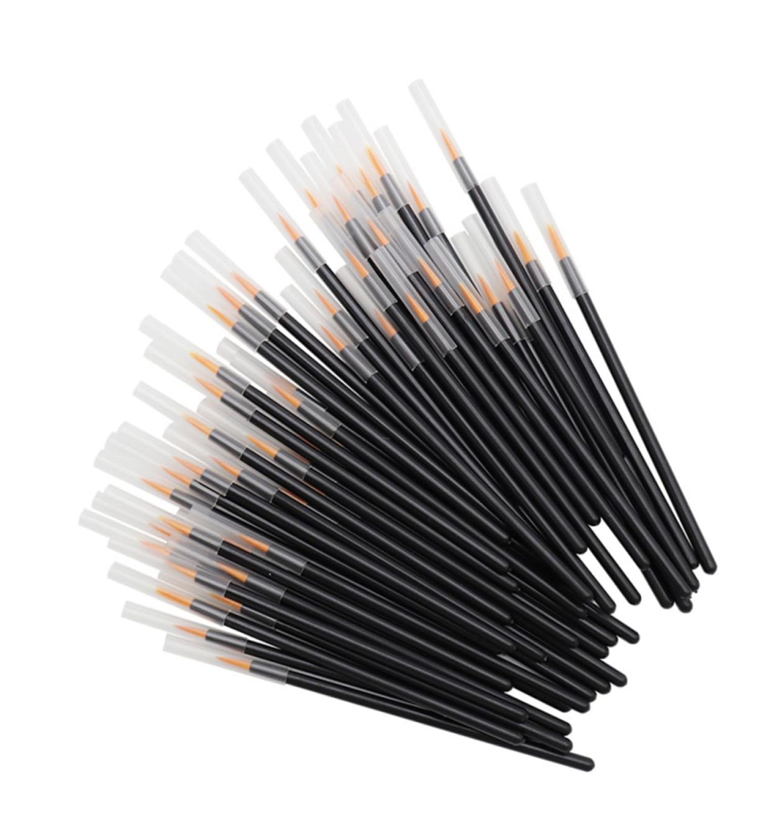FOMIYES 100pcs Liquid Eyeliner Fine Eyeliner Brush Eye Makeup Tools Makeup Brush With Hat Auxiliary - Buy Online on GoSupps.com