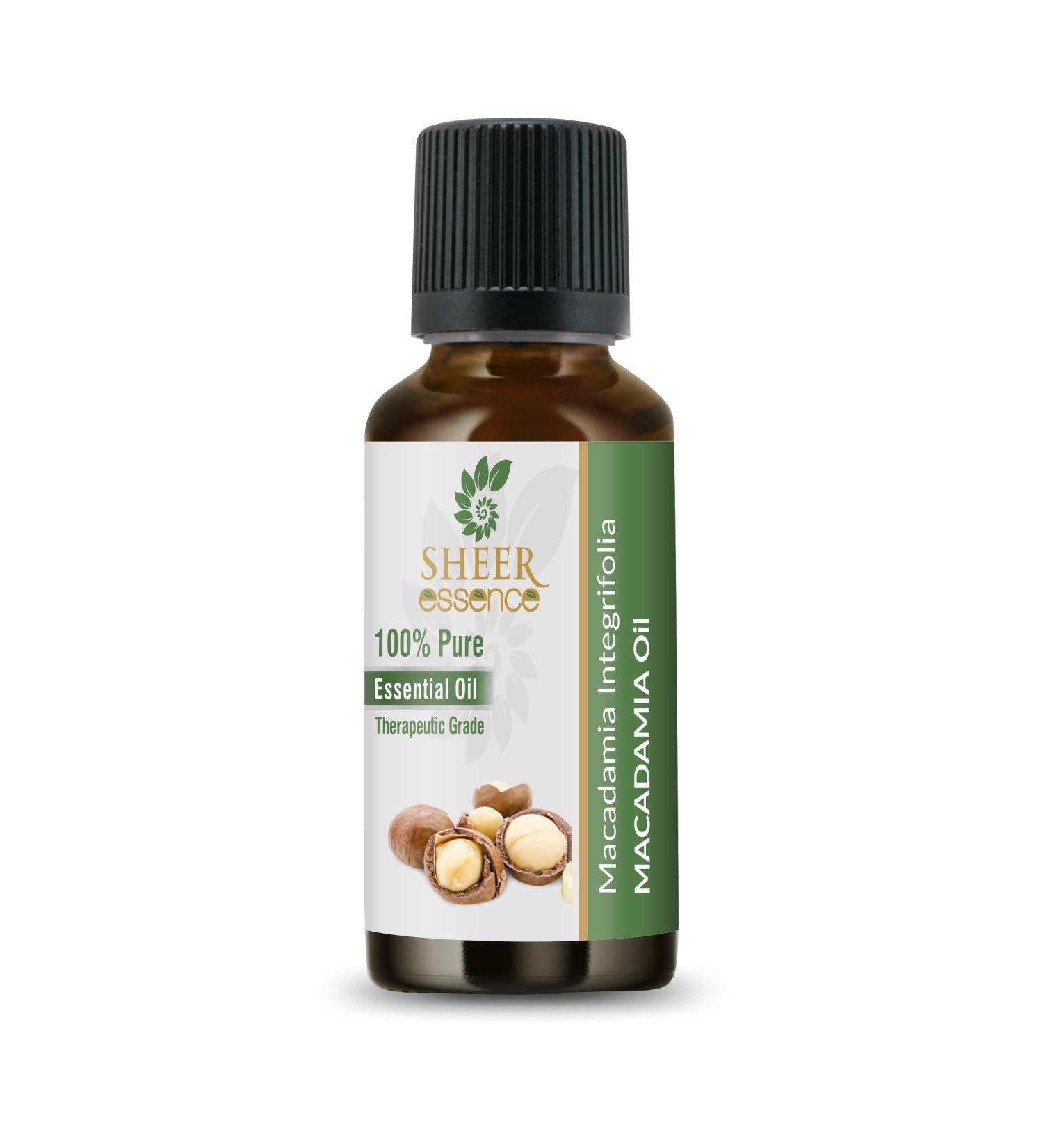 Sheer Essence Macadamia Oil - (Macadamia Integrifolia) - 100% Pure Natural Undiluted Therapeutic Grade Carrier Oil