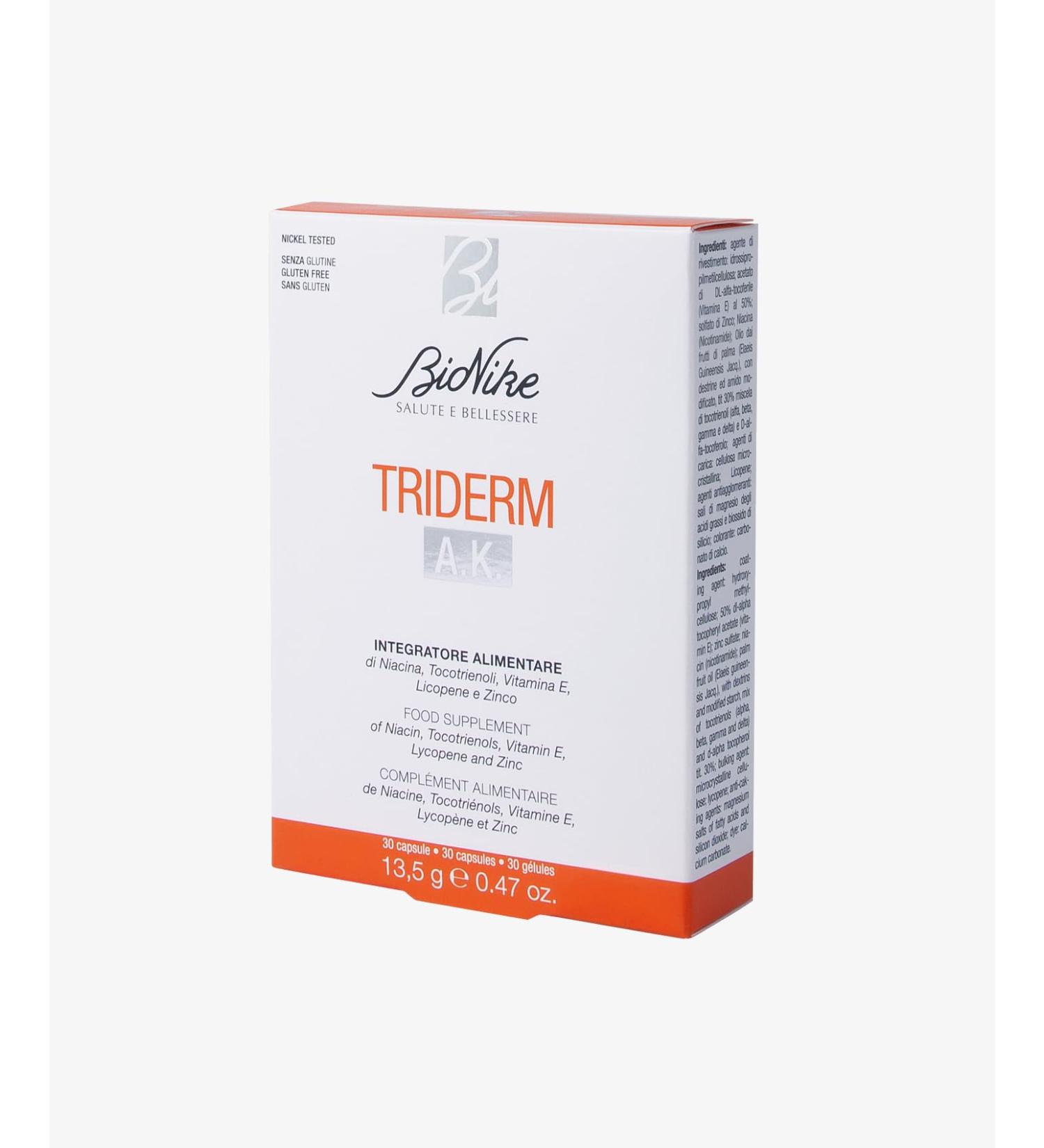Triderm AK 30 Capsules Advanced Skin Health Capsules - Buy Online on GoSupps.com