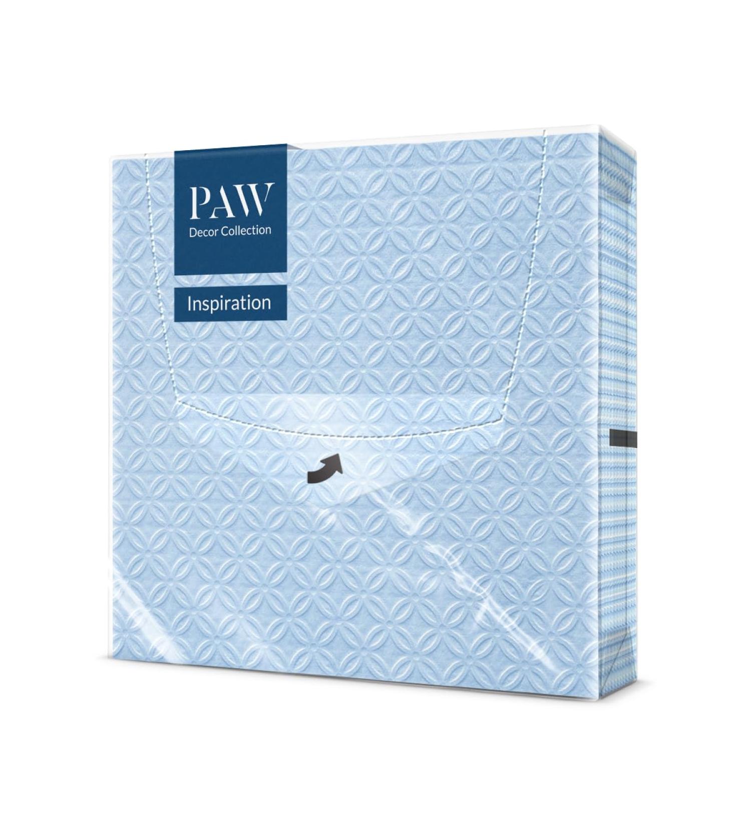 PAW 3-Layer Paper Napkins (33x33 cm) - 20 Colorful Party Napkins for Children's Birthdays Communions & Special Occasions - Light Blue Design - Buy Online on GoSupps.com