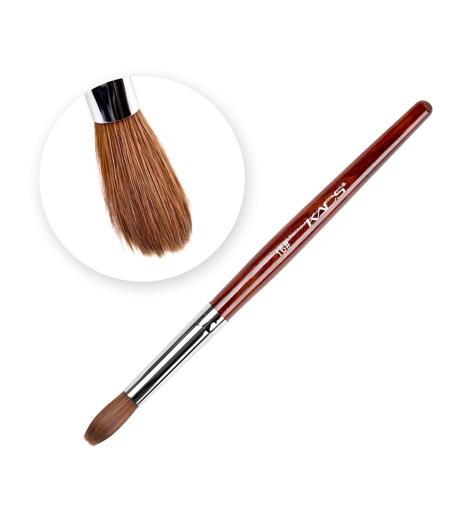 Alexnailart Kolinsky Sable Hair Nail Brush Red Wooden Pen UV Gel Manicure Tool (16#) - Buy Online on GoSupps.com