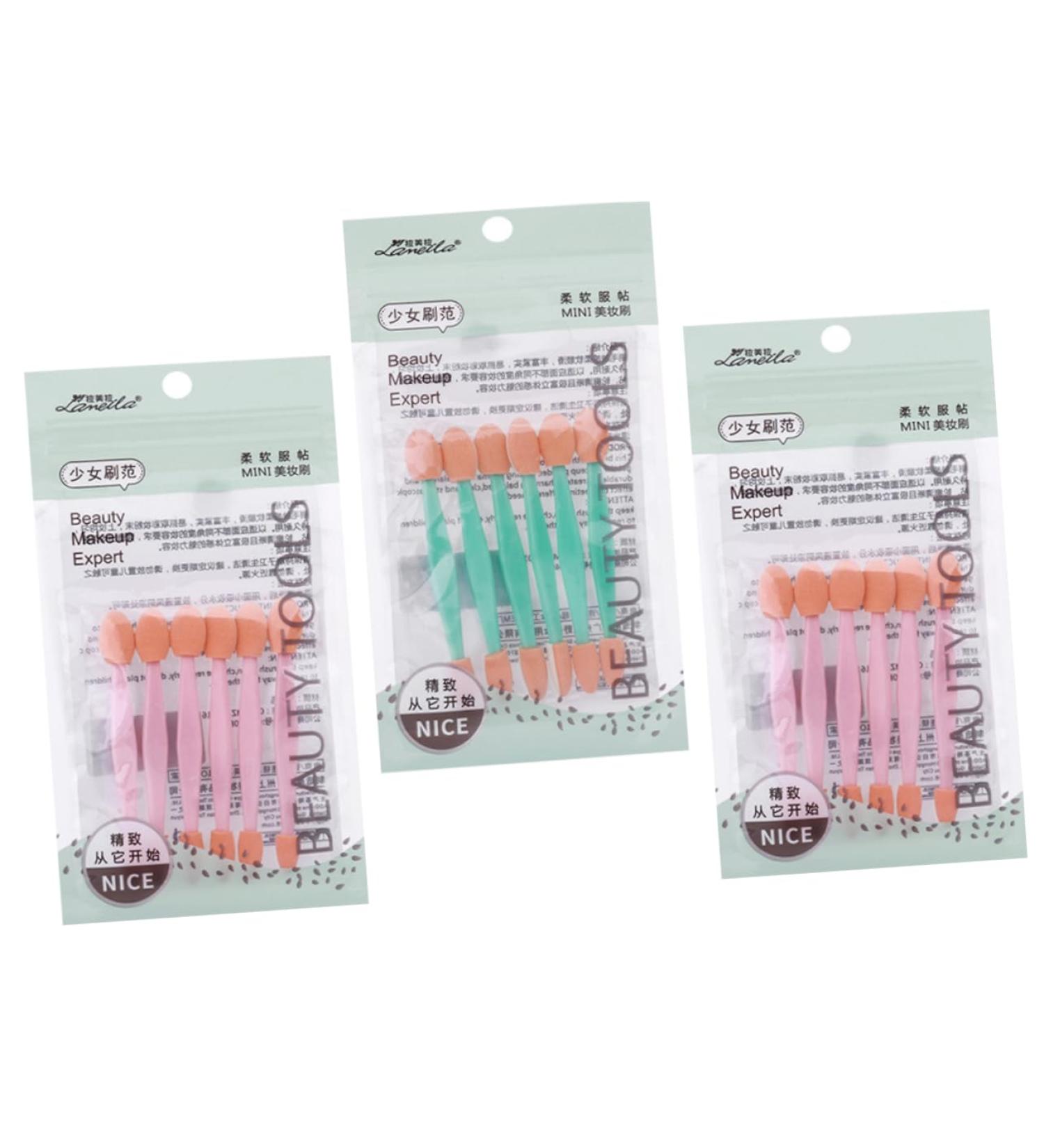 NOLITOY 3 Sets Eye Shadow Brush Paintbrushes Eye Shadow Sponge Applicator Brush Eyeshadow Make up Travel 7.4X1cmx3pcs As Shownx3pcs - Buy Online on GoSupps.com