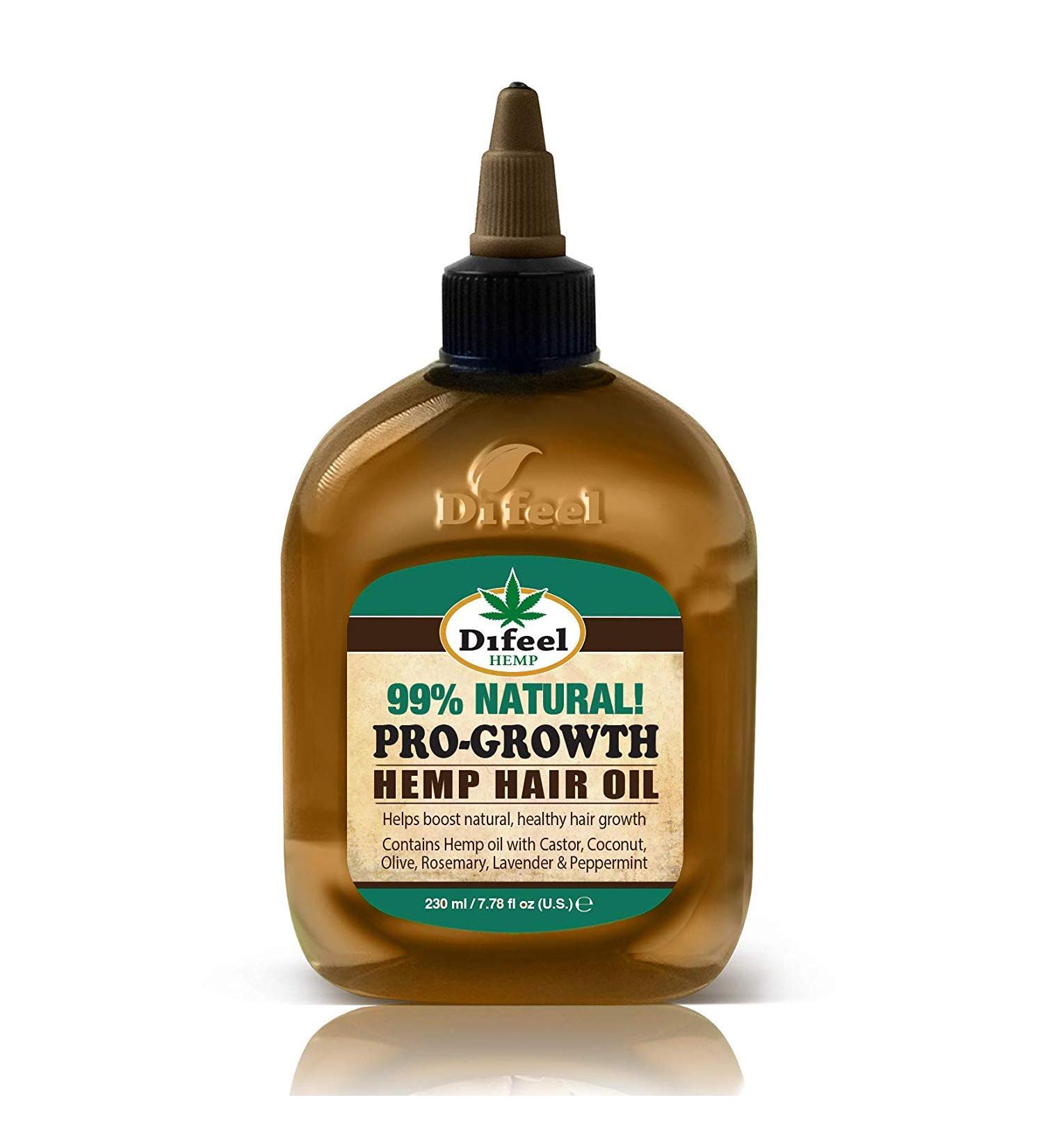Difeel Hemp Pro-Growth Hair Oil - 99% Natural, 7.78oz - Buy Online on GoSupps.com