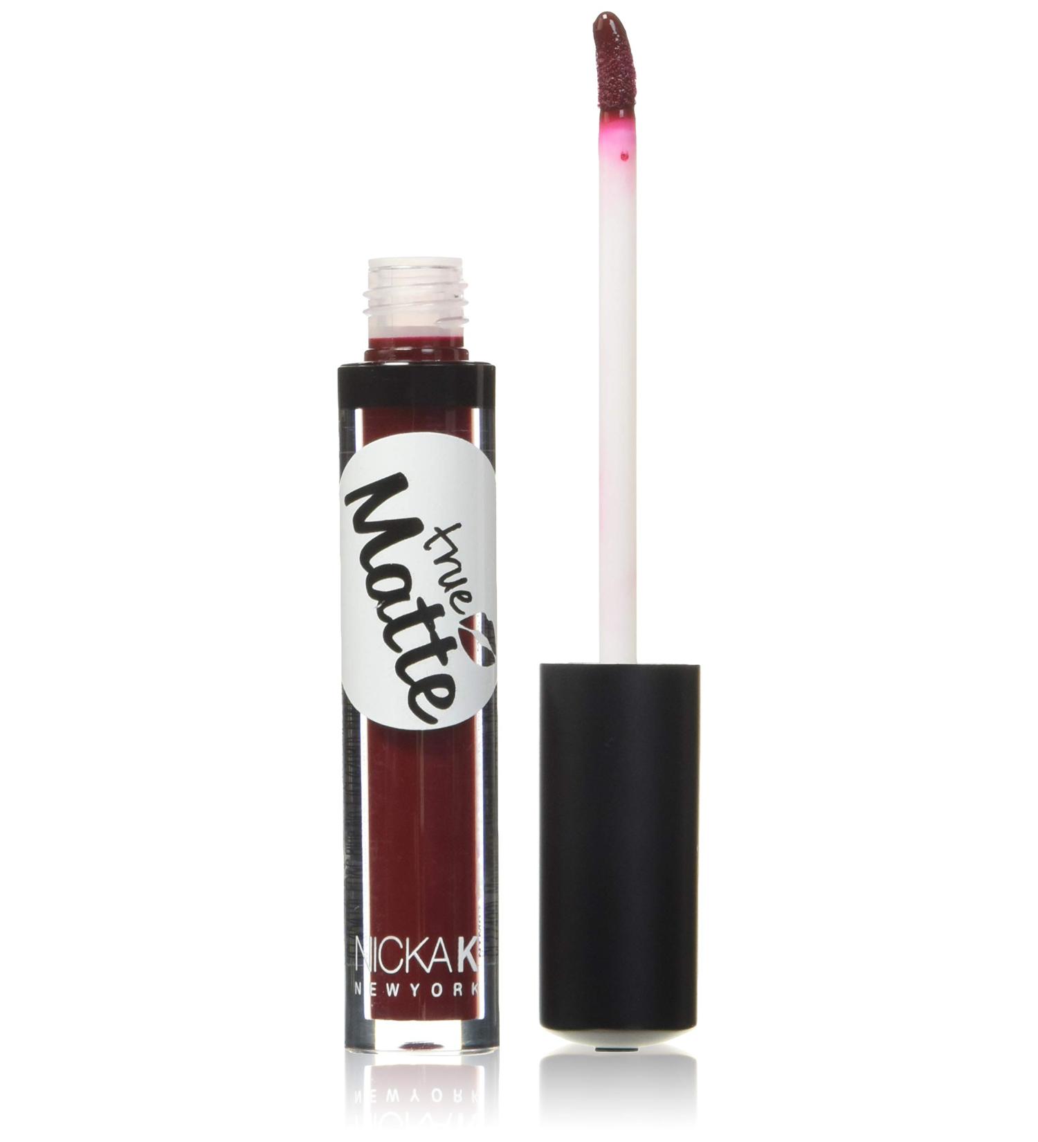 Nicka K True Matte Lip Color NTM03 Wine Berry - Long Lasting Liquid Lipstick - Buy Online on GoSupps.com
