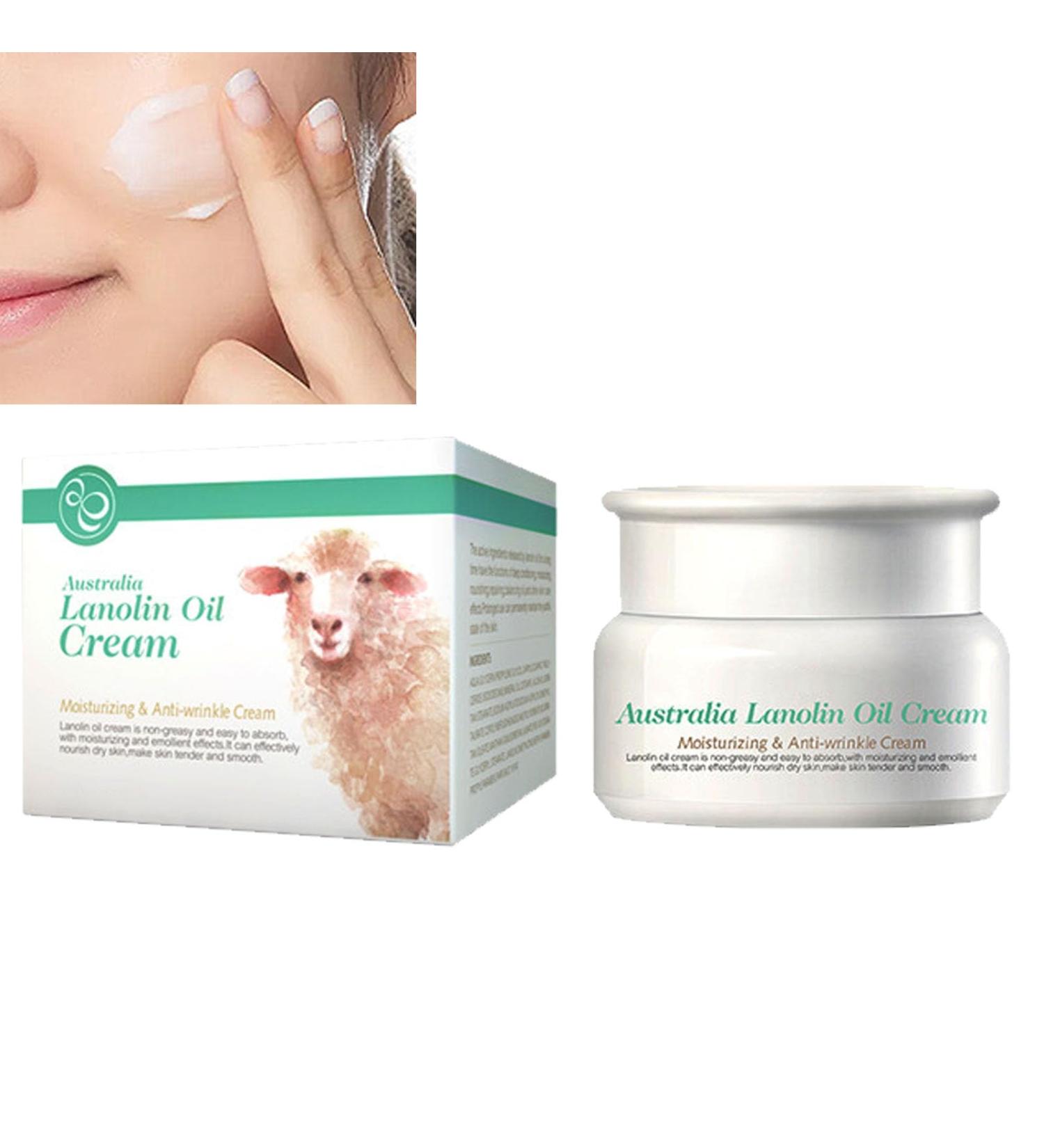 Pure Lanolin Face Cream Moisturiser Strong Moisturiser & Anti Wrinkle Face Cream Anti Wrinkle Moisturiser Hydrating Face Cream Firms and Moisturises Skin Hydrating Day Cream 35g - Buy Online on GoSupps.com
