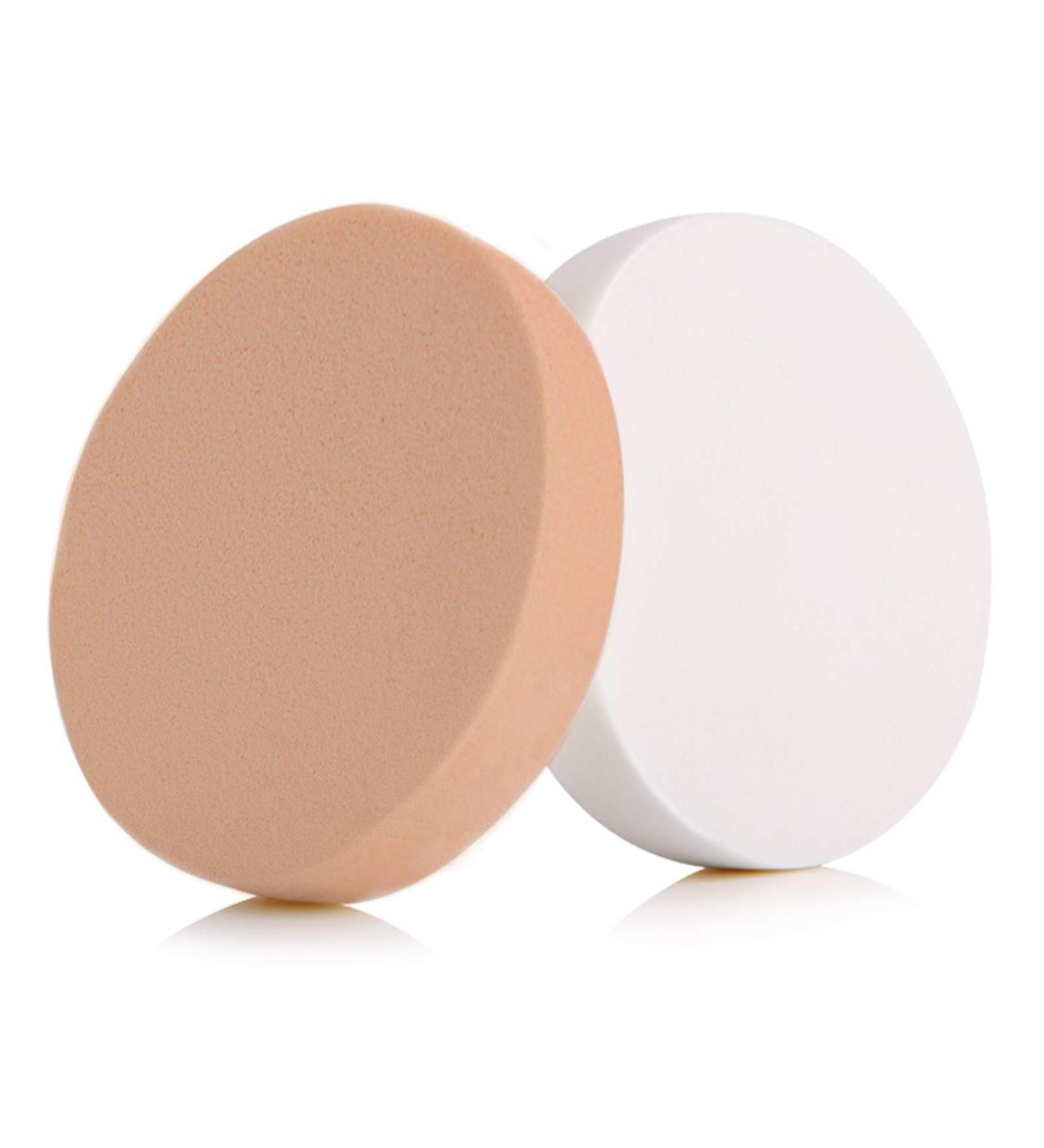Large Round Makeup Sponges for Eye, Foundation, Blush - Soft, Thick, Fast Makeup - Dry/Wet Use, No Scumming - 2 Count - Buy Online on GoSupps.com