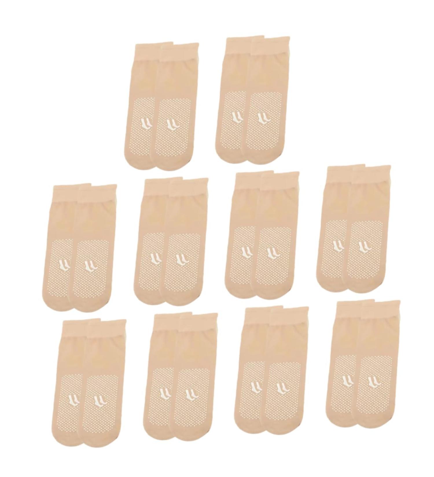 FRCOLOR 10 Pairs Transparent Ankle Socks for Women - Summer Women's Skimmer Shorts | Fashionable Elastic Mid-Tube Stockings - Buy Online on GoSupps.com