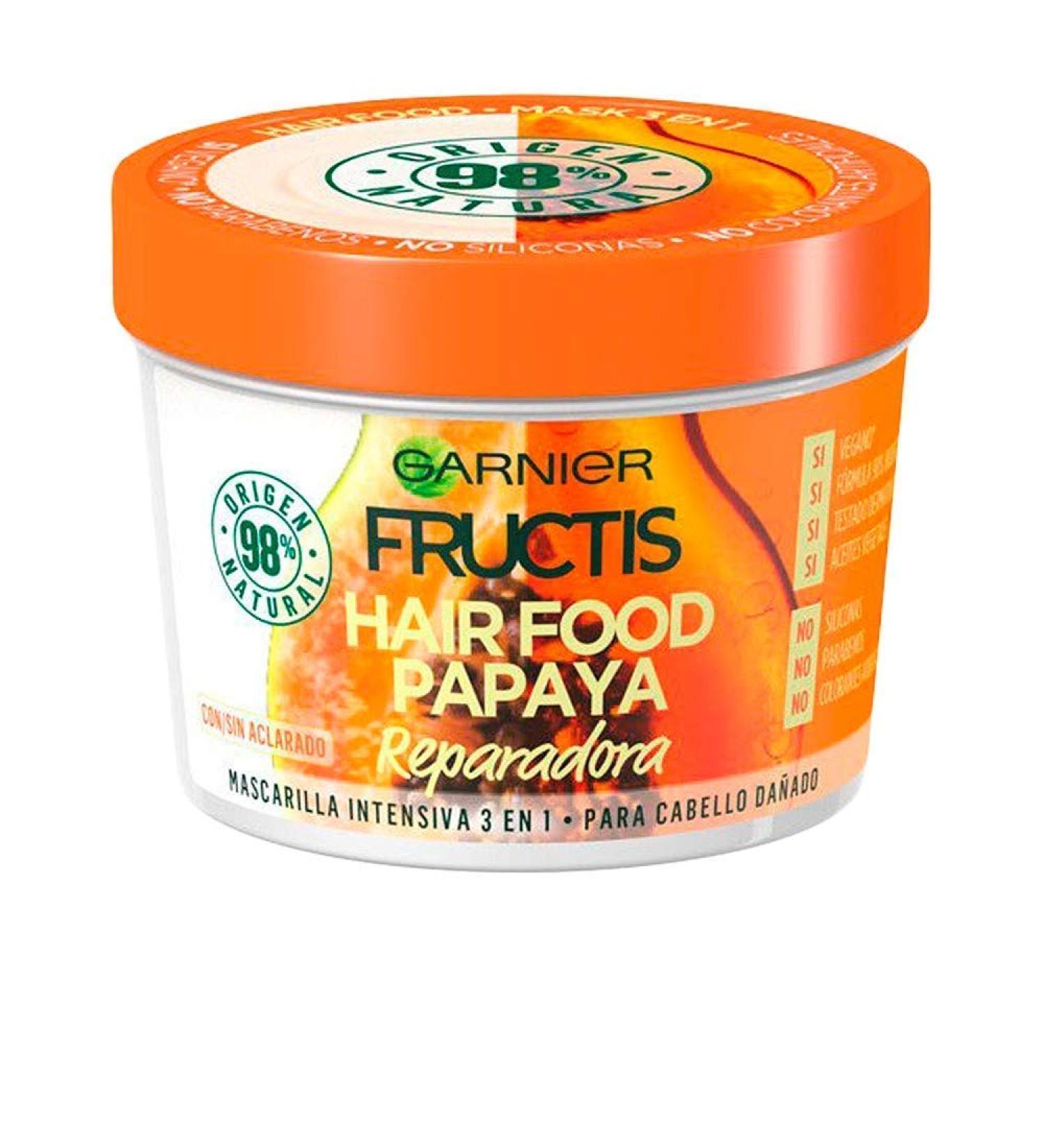 Garnier Fructis Hair Food Papaya Repair Mask 390ml - Nourishing Treatment for Damaged Hair - Buy Online on GoSupps.com