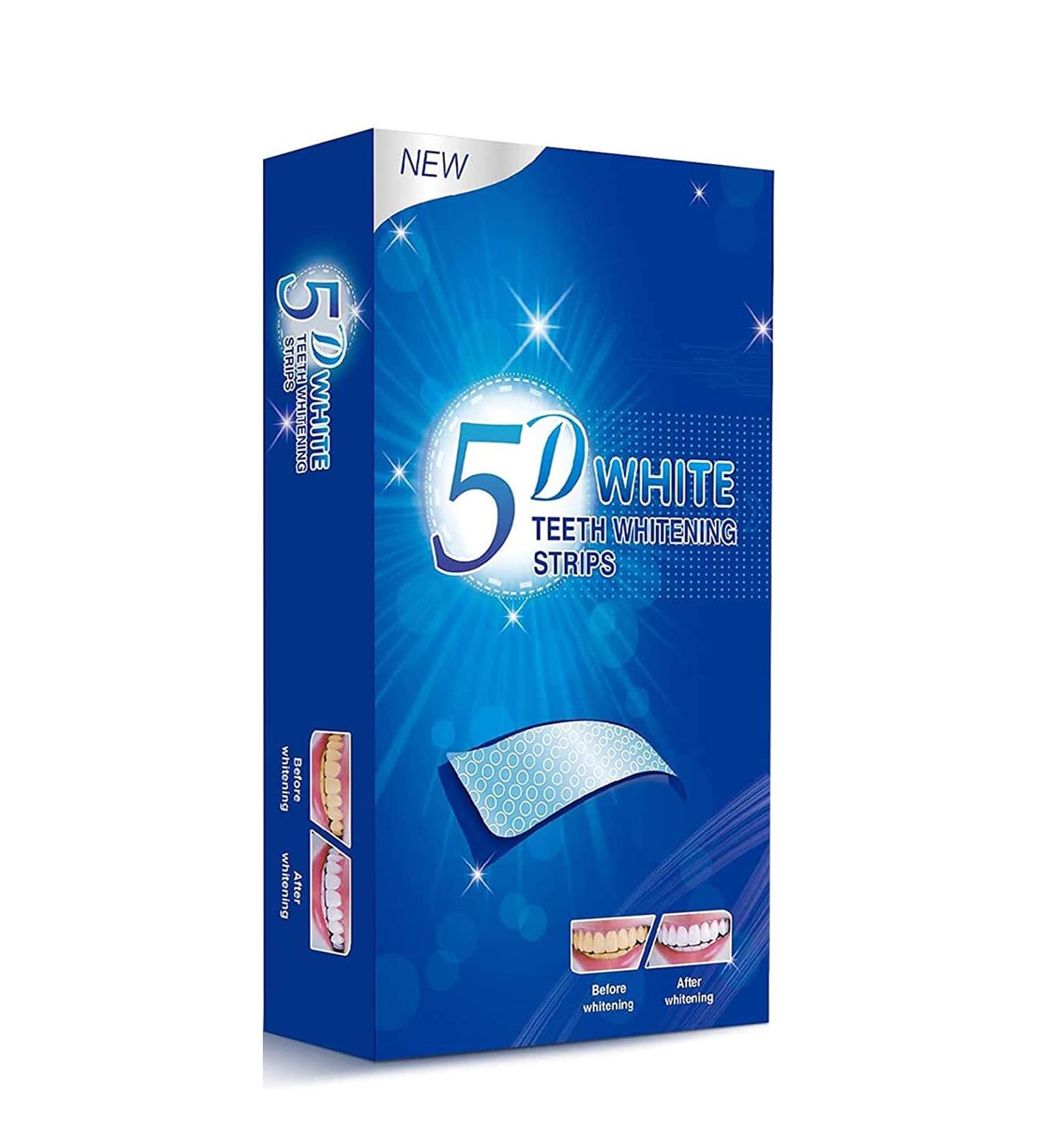 Tooth Whitening Strips - Safe Enamel-Friendly Teeth Bleaching 28 Stripes for a Bright Smile - Buy Online on GoSupps.com