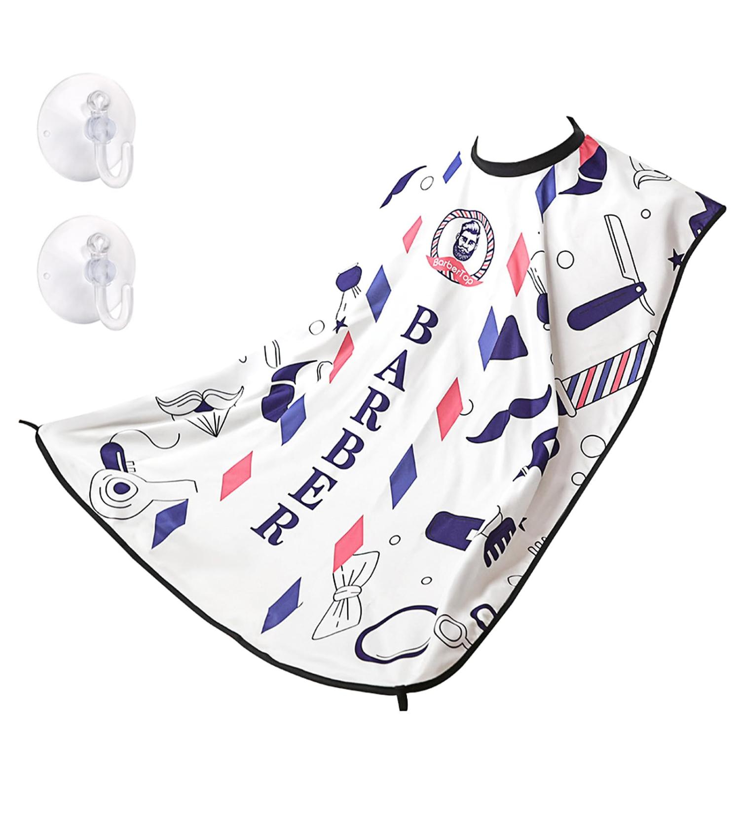 Linkidea Home & Travel Beard Bib Apron for Men - Multi-Purpose Hair Catcher Cape (White) - Ideal for Easy Shaving & Grooming - Buy Online on GoSupps.com
