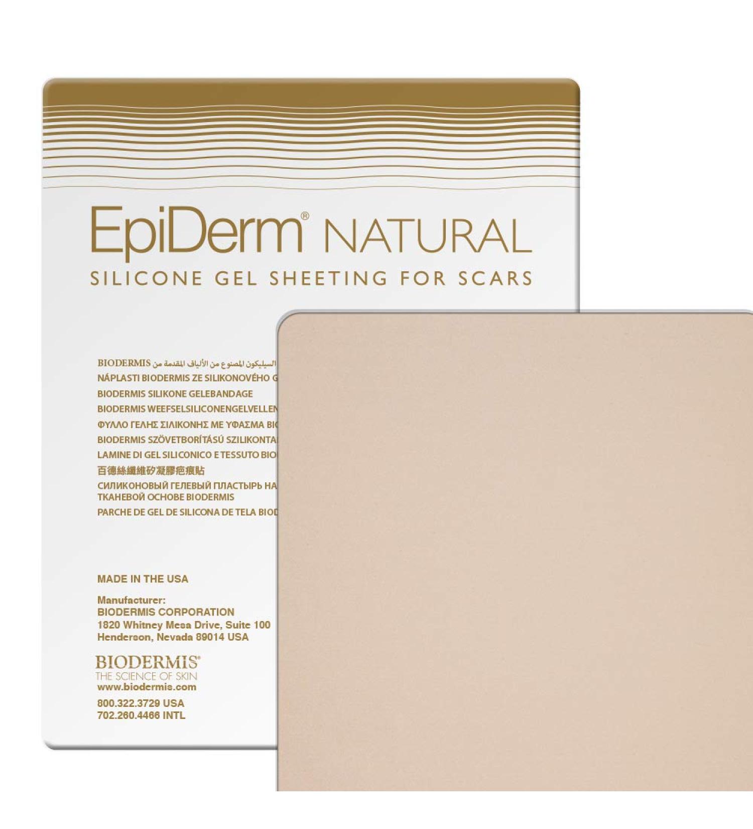 Epi-Derm Large Silicone Scar Sheet - 11 x 15.75 in - Natural - Biodermis - Buy Online on GoSupps.com