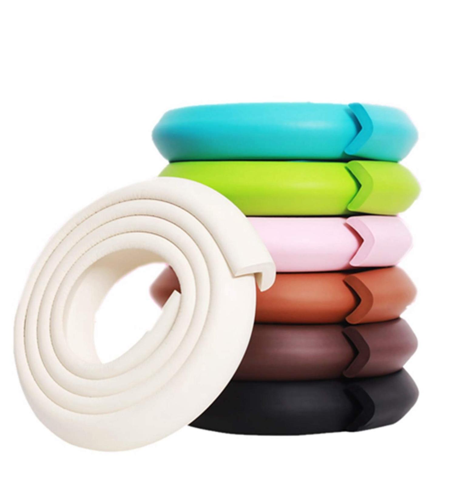 M2cbridge L Shape Extra Thick Furniture Table Edge Protectors Foam Baby Safety Bumper Guard 6.5 Ft (Off White) - Buy Online on GoSupps.com