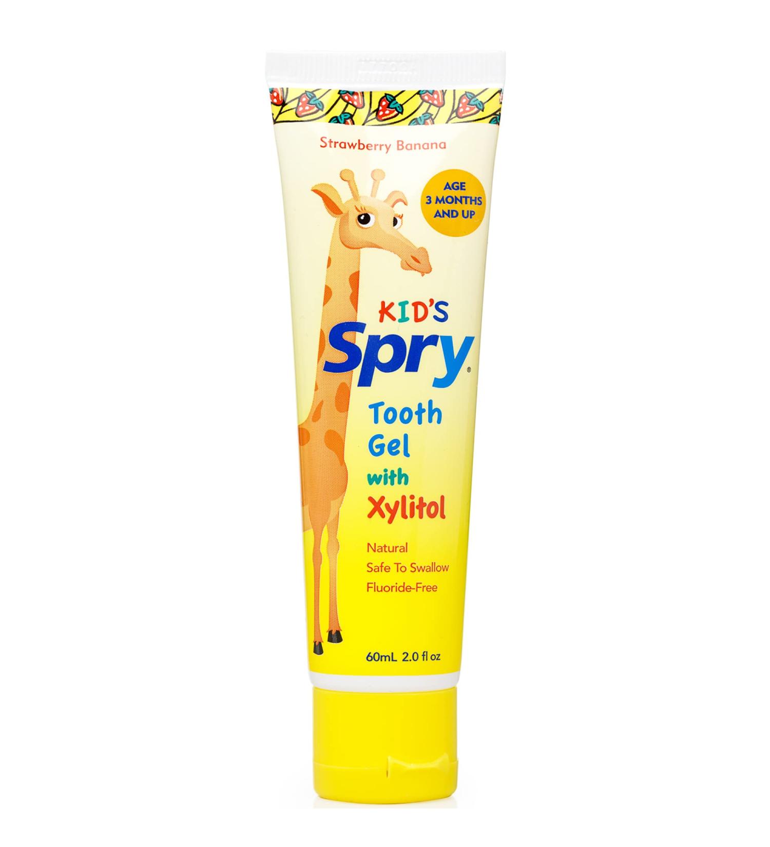 Spry Tth Gel Tube Strwbry Bnan