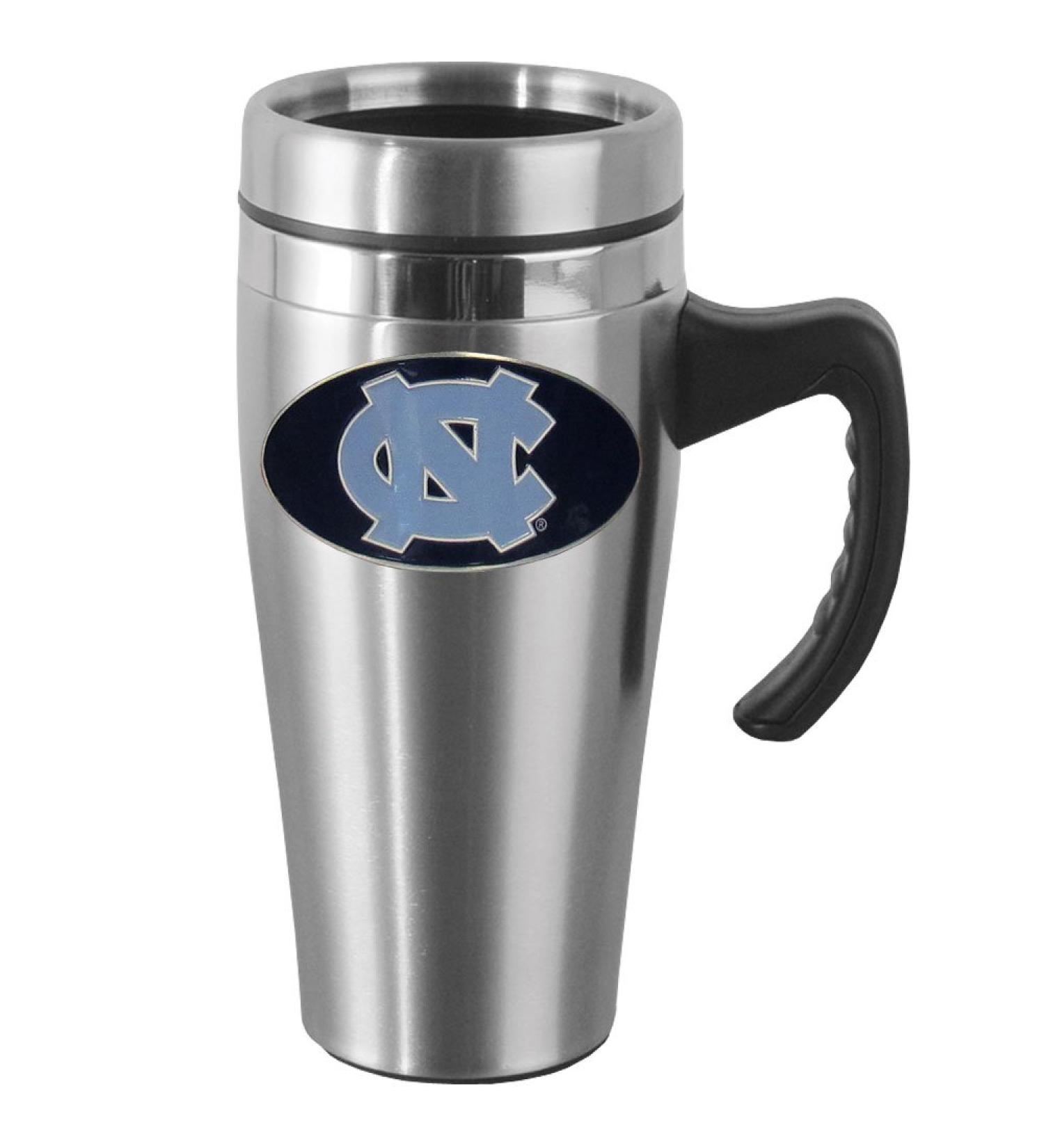 Siskiyou Sports NCAA Steel Travel Mug with Handle North Carolina Tar Heels