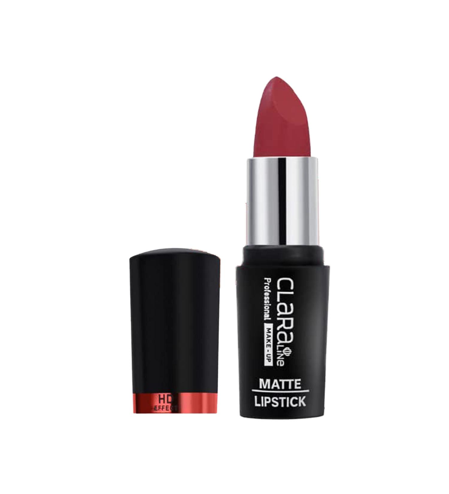 Claraline HD Moisturizing Lipstick - Highly Pigmented, Long Lasting & Transfer-Proof in Dark Rose 530 | Cruelty-Free, Halal-Certified & Paraben-Free - Buy Online on GoSupps.com