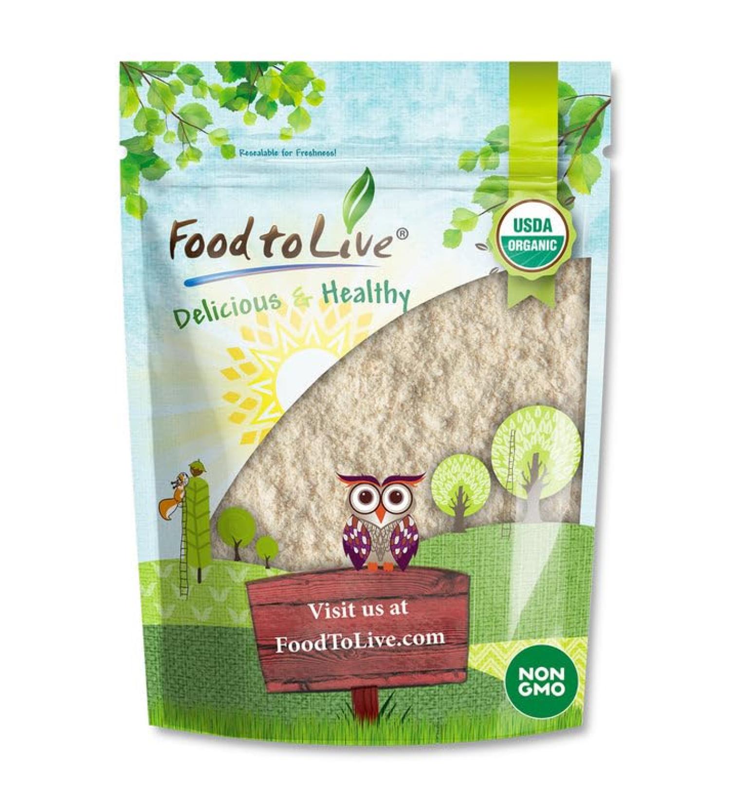 Food to Live Organic Almond Protein Powder 1 Pound Single Ingredient Non-GMO No Added Sugar Vegan Kosher Bulk Almond 1 Pound (Pack of 1) - Buy Online on GoSupps.com