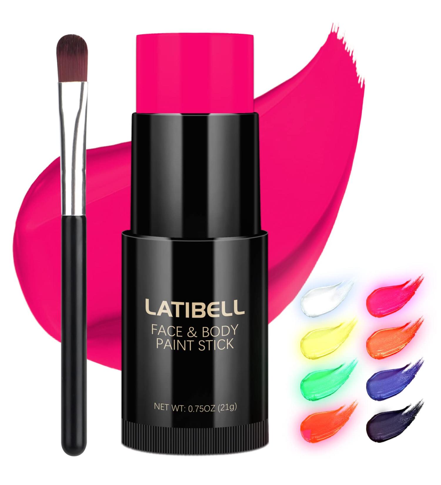 Pink Face Paint Sticks - UV Glow Paint for Adults & Kids | 0.75 oz Neon Makeup | Blacklight Reactive Party Supplies - Buy Online on GoSupps.com