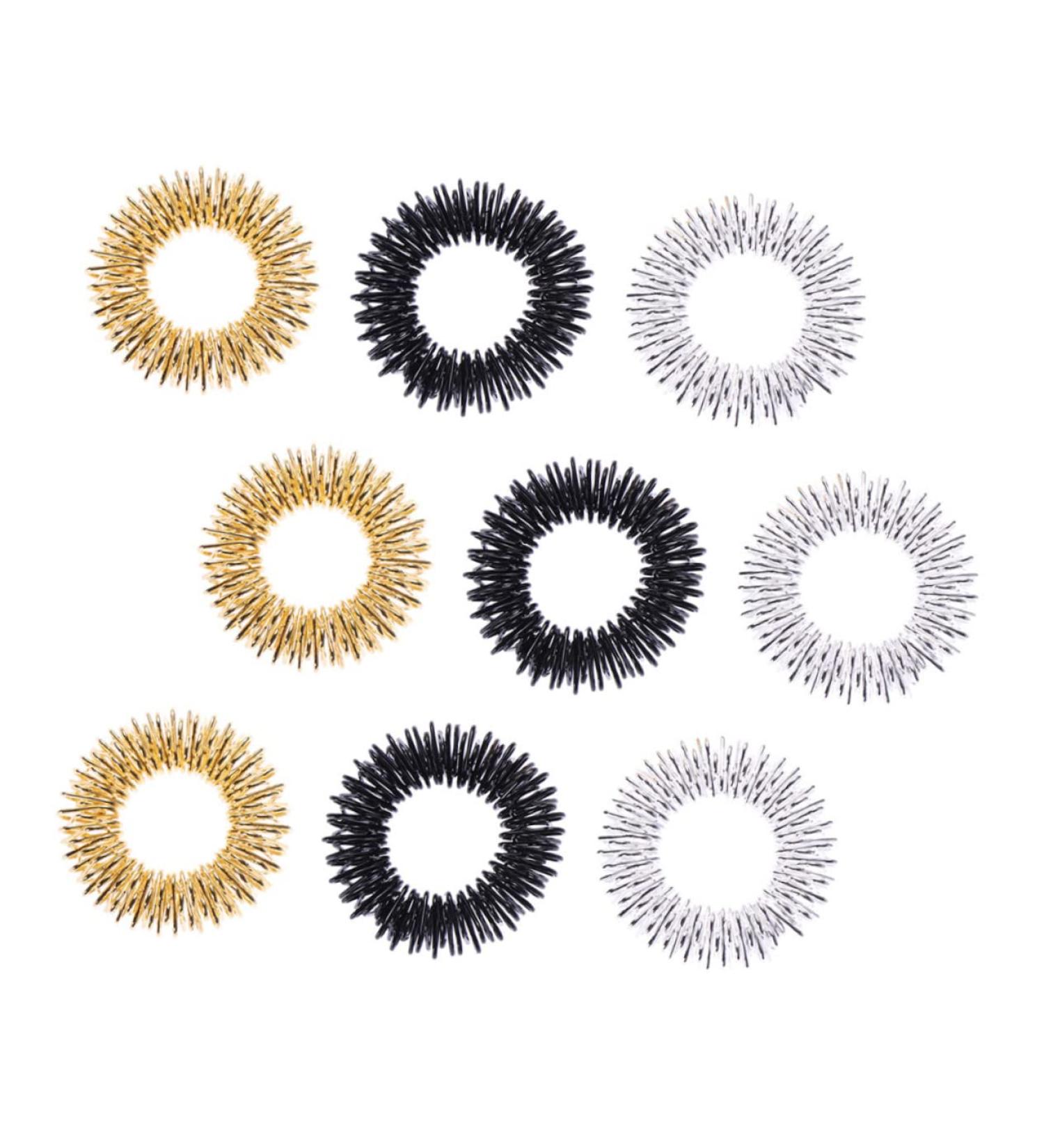 Frcolor 9-St Massager Ring - Aromatic Acupressure Finger Massage Tool | International Shipping on Household & Toy Items - Buy Online on GoSupps.com