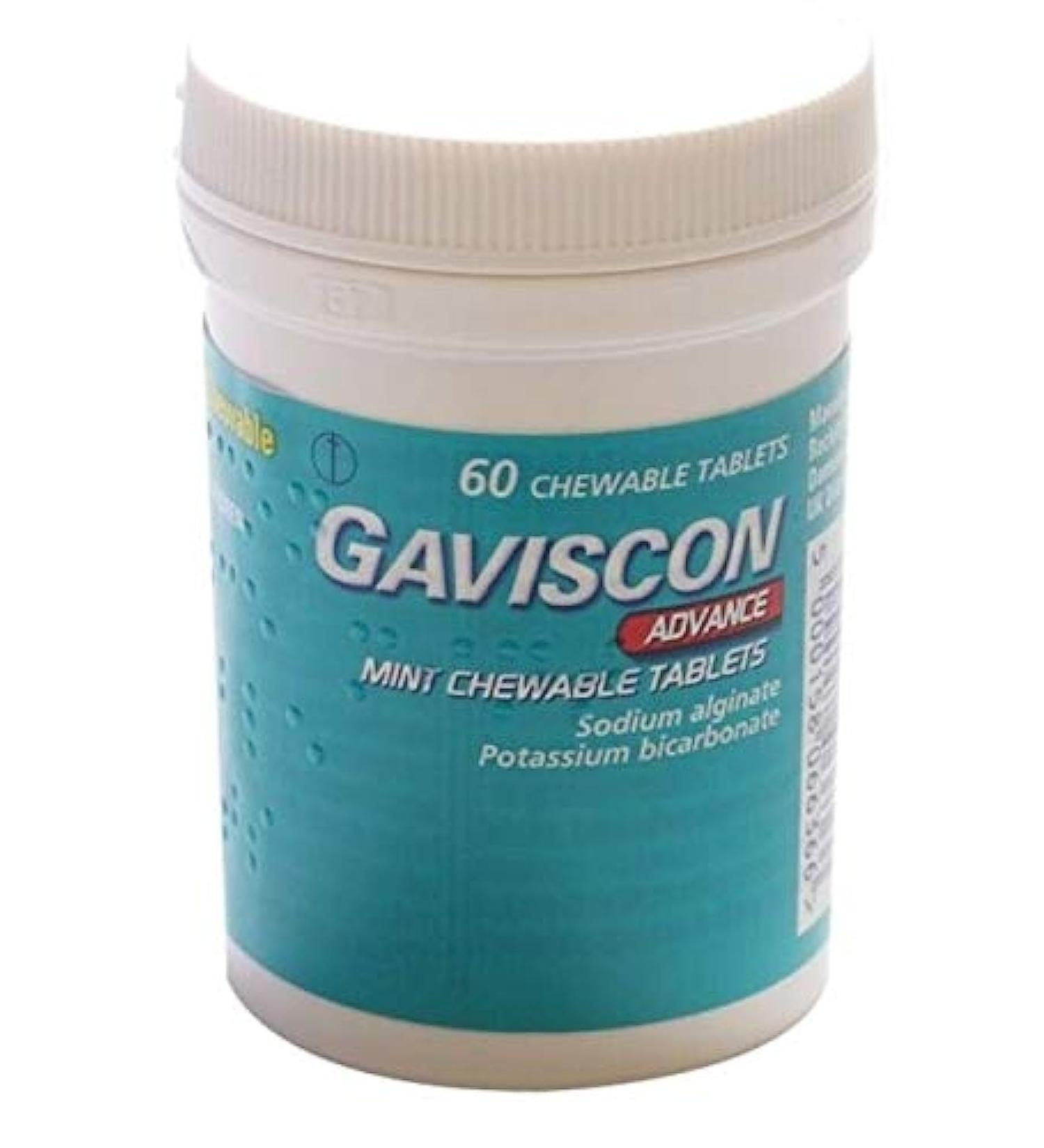 GAVISCON Advance Mint CHEWABLE Tablets 60 Pack (Mint)