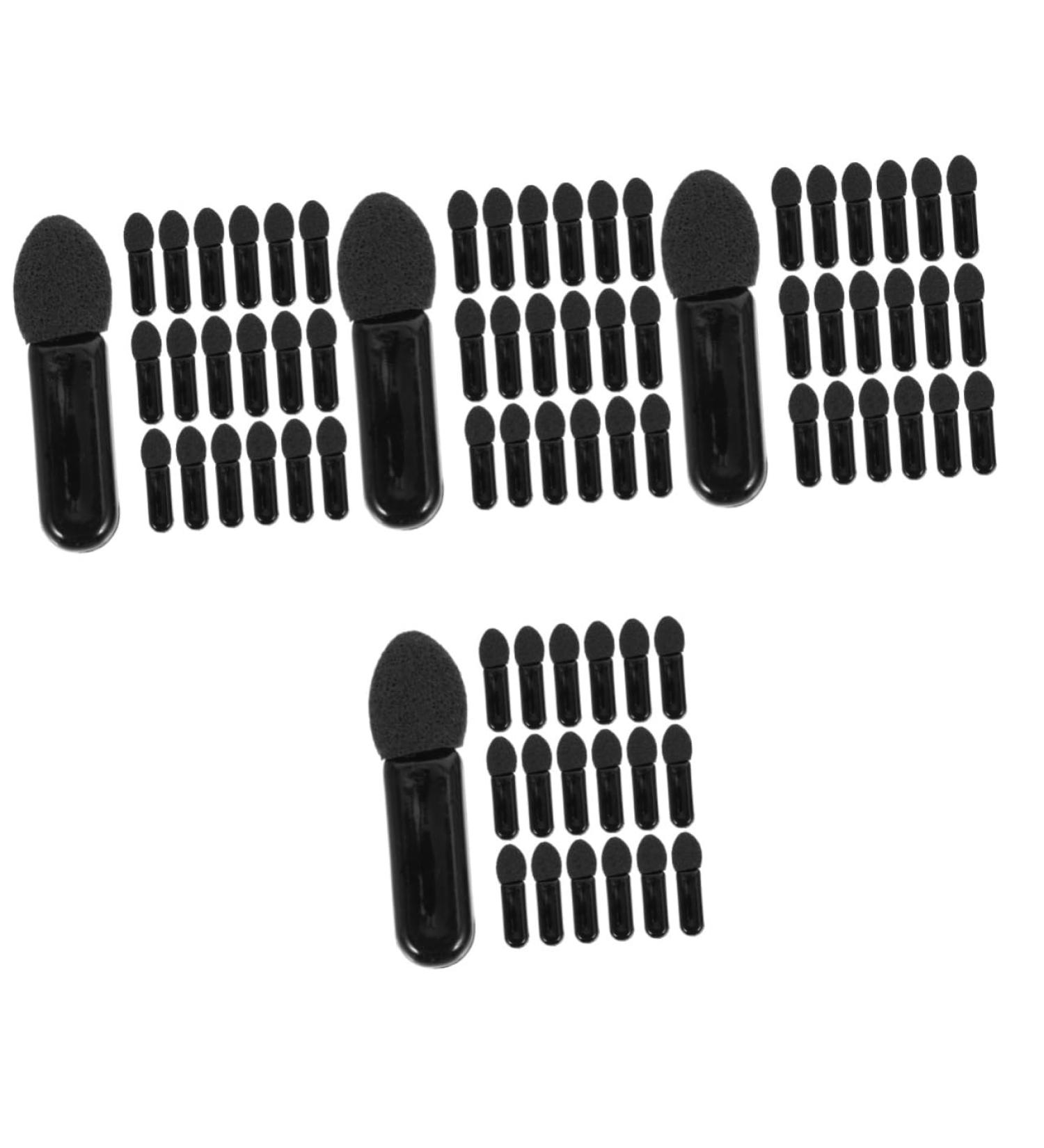 Didiseaon 400 Pcs Mini Eyeshadow Swab Foam Eyeshadow Mascara Wand Mini Lip Brush Black Plastic - Buy Online on GoSupps.com