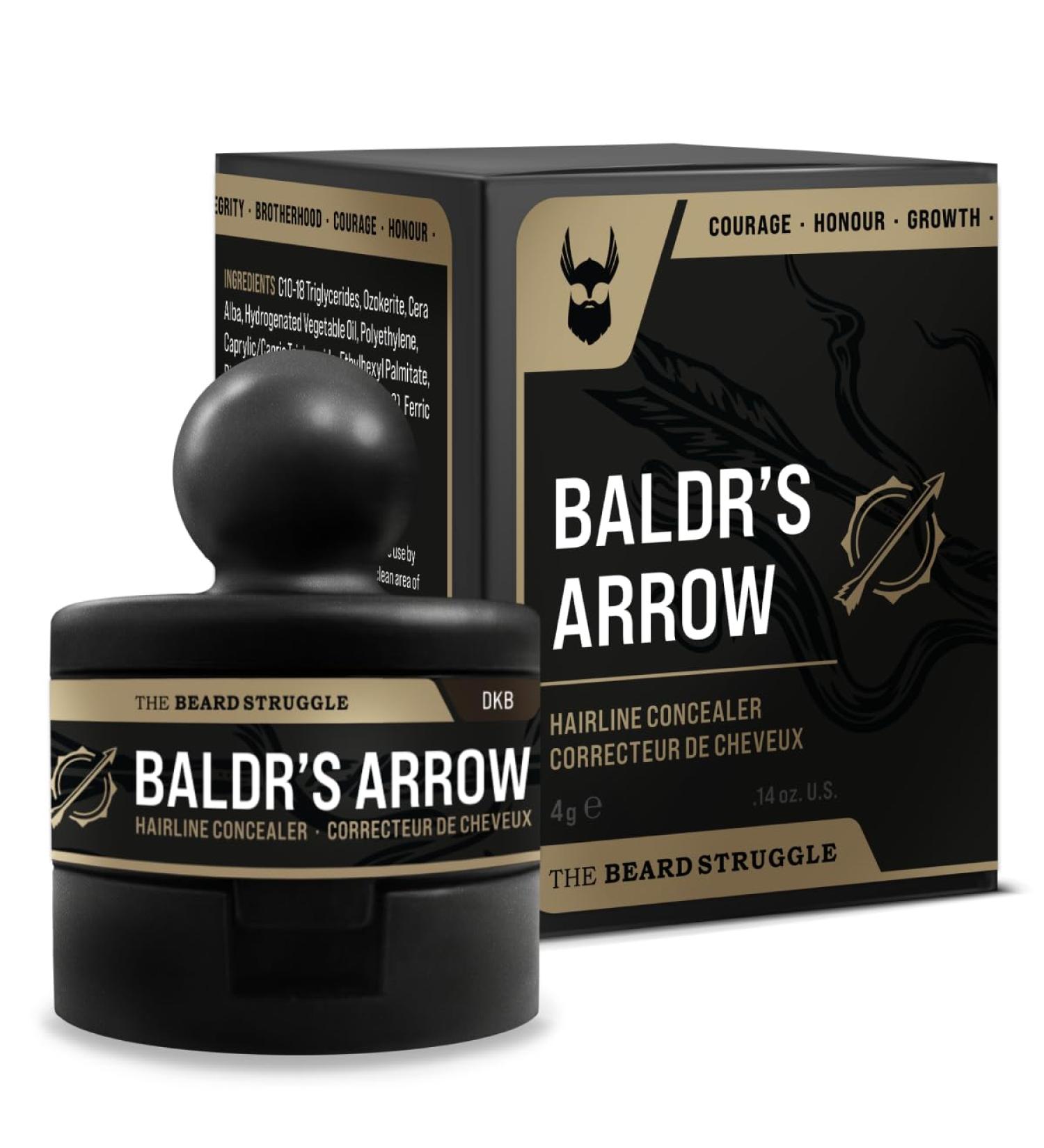 Hairline Powder by The Beard Struggle - Root Touch Up Hair Color for Men | Conceals Hair Loss & Bald Spots | Sweat Resistant Dark Brown - Buy Online on GoSupps.com