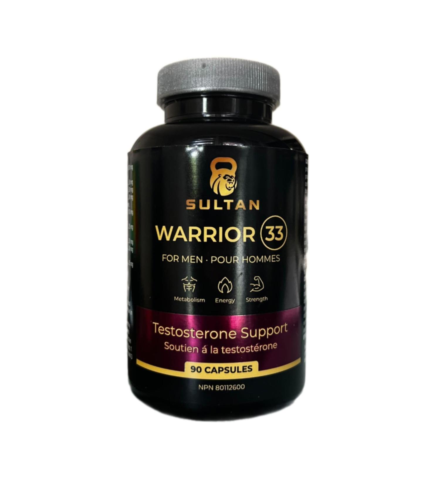 Sultan Mens Health Supplements - Natural Energy Strength & Stamina Formula (90 Capsules) - Buy Online on GoSupps.com