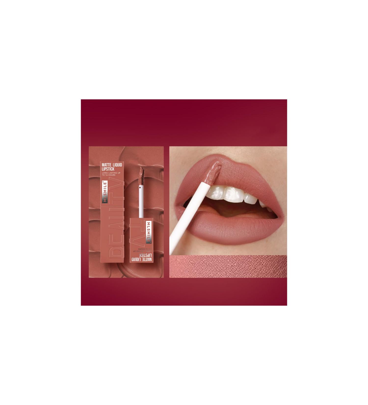 Buy Matte Liquid Lipstick & Velvet Lip Gloss - High Pigmented Long Lasting & Waterproof Lip Makeup Gift for Women - Buy Online on GoSupps.com