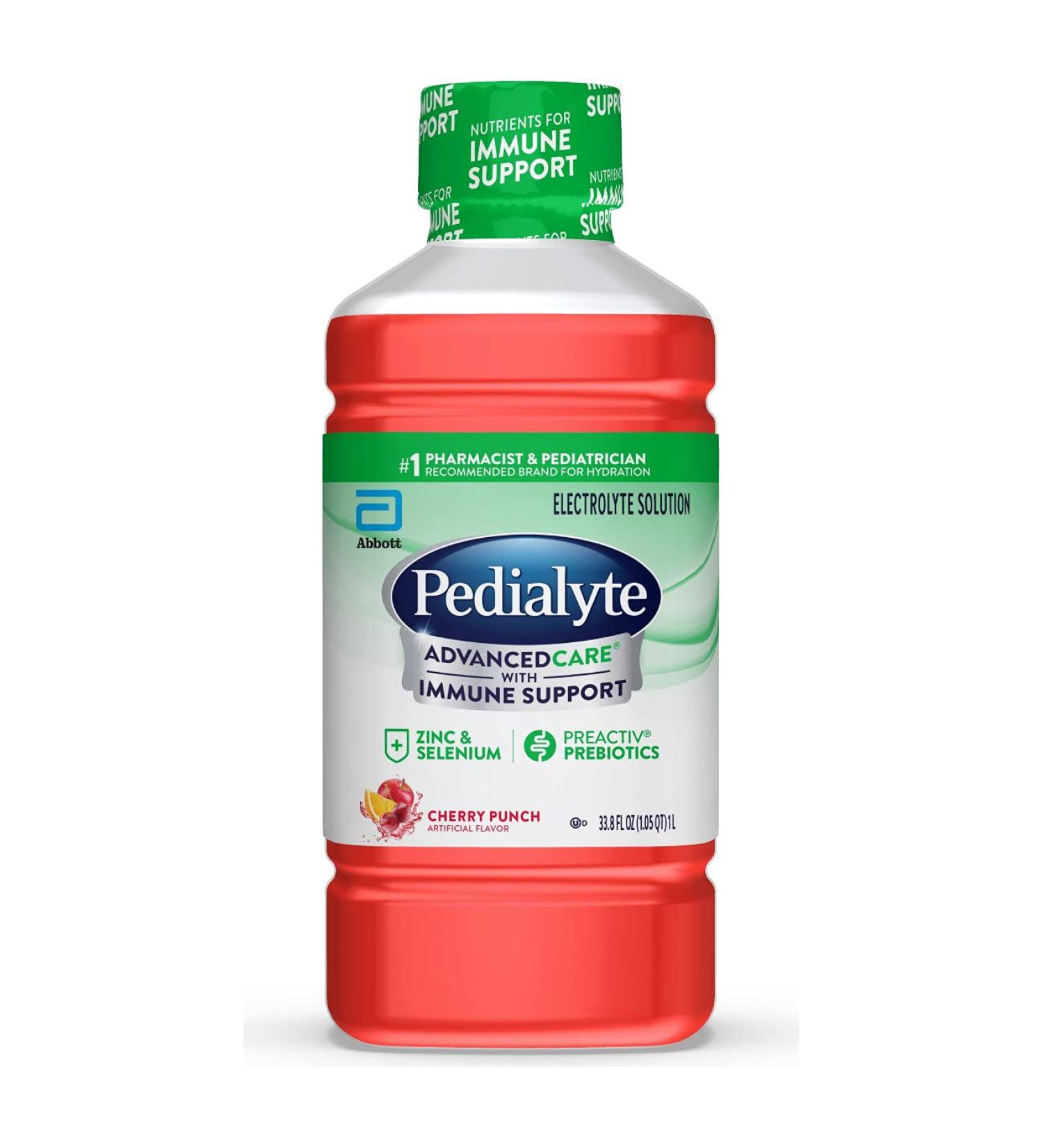 Pedialyte AdvancedCare Electrolyte Prebiotics Drink 33.8 Fl Oz - Replenish & Hydrate - Buy Online on GoSupps.com