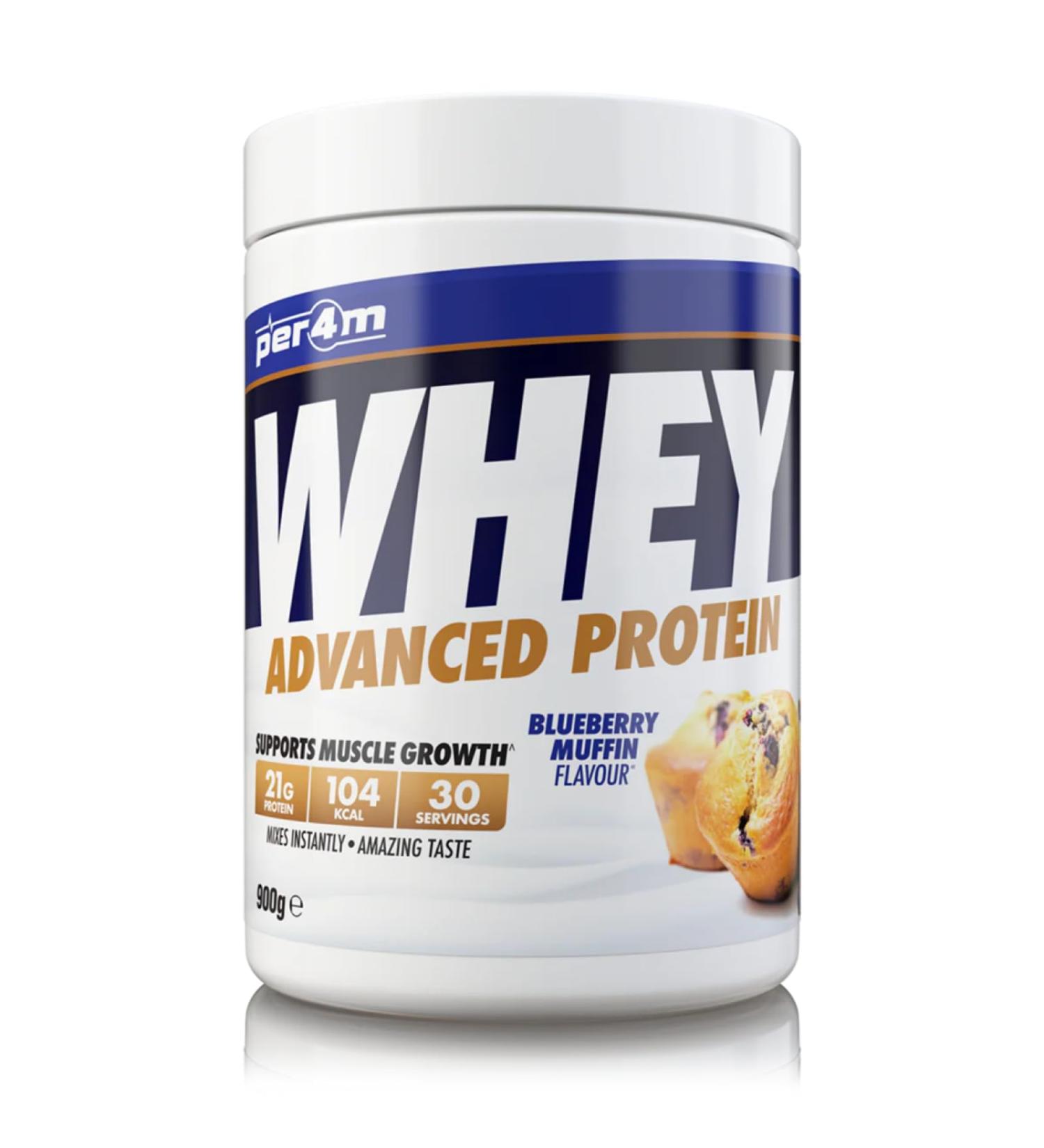 Per4m Whey Protein 900g Blueberry Muffin - Buy Online on GoSupps.com