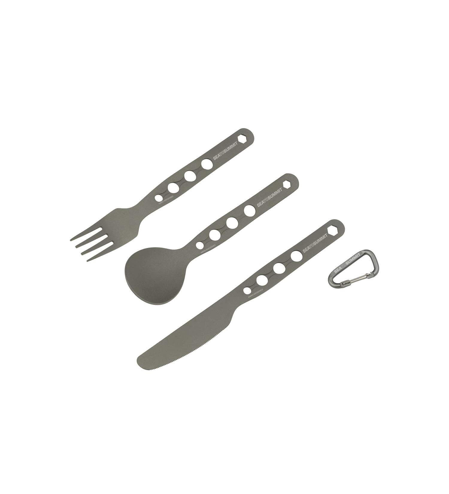 Sea to Summit Alpha Camping Cutlery Set - Knife, Fork, and Spoon - Buy Online on GoSupps.com