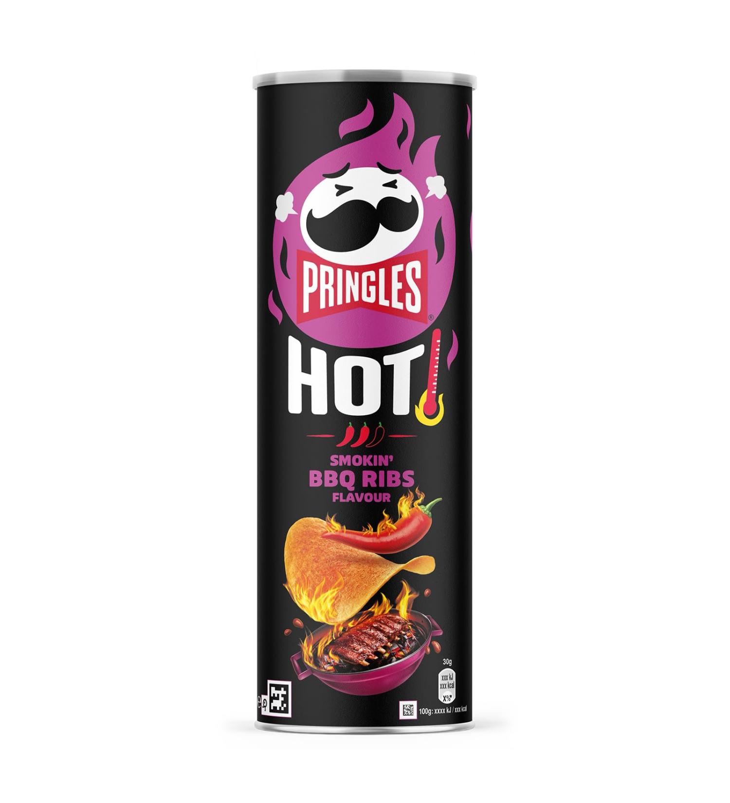 Pringles Hot Smokin BBQ Ribs Saveur 160 g - Buy Online on GoSupps.com